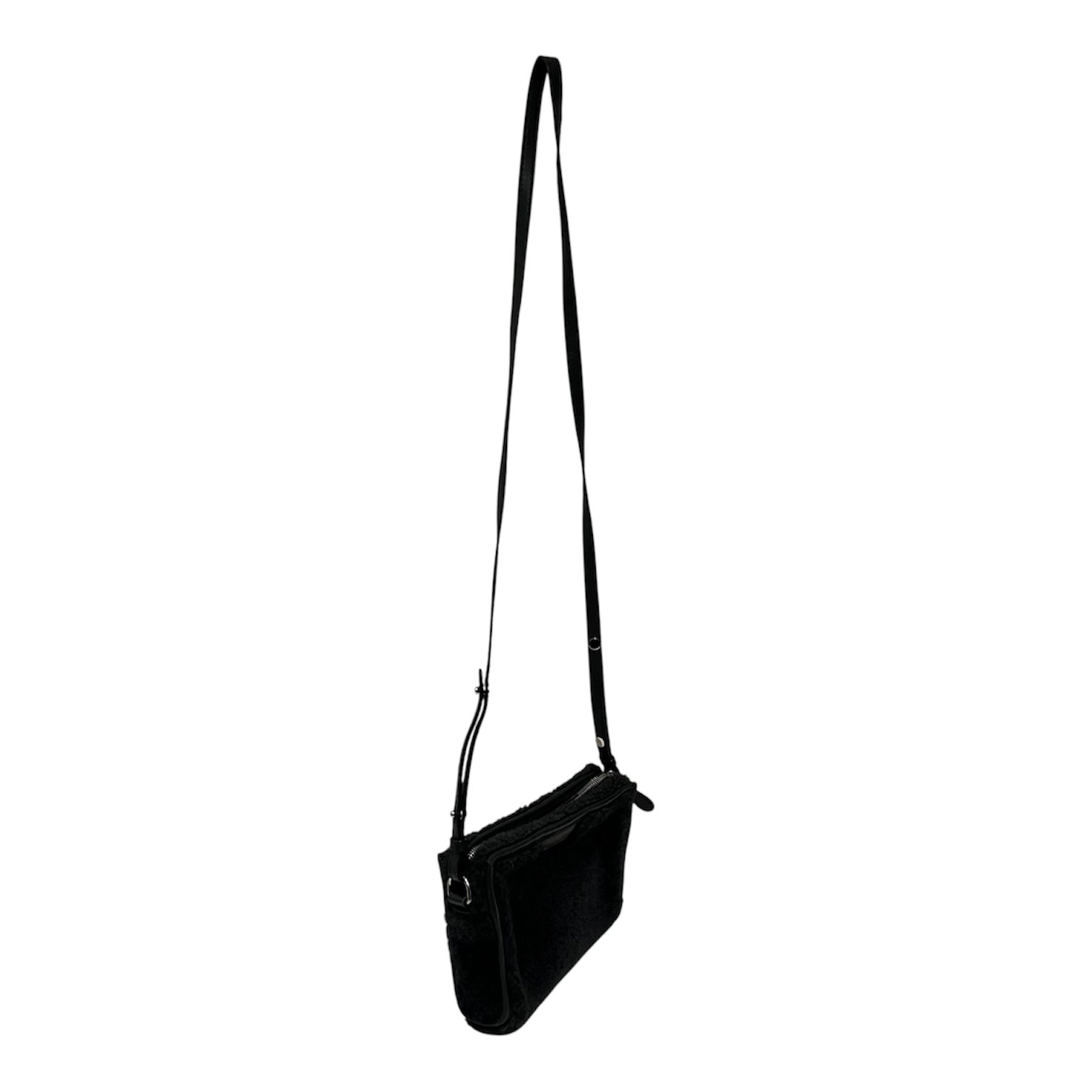 BALENCIAGA/Cross Body Bag/BLK/shearling view 3