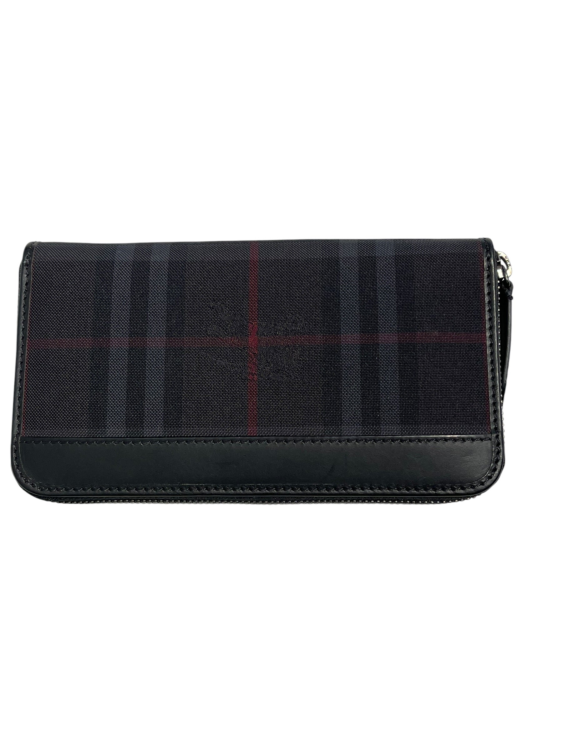BURBERRY/Wallet/Plaid/Polyester/BLK/ITDSRFIR8FIR view 2