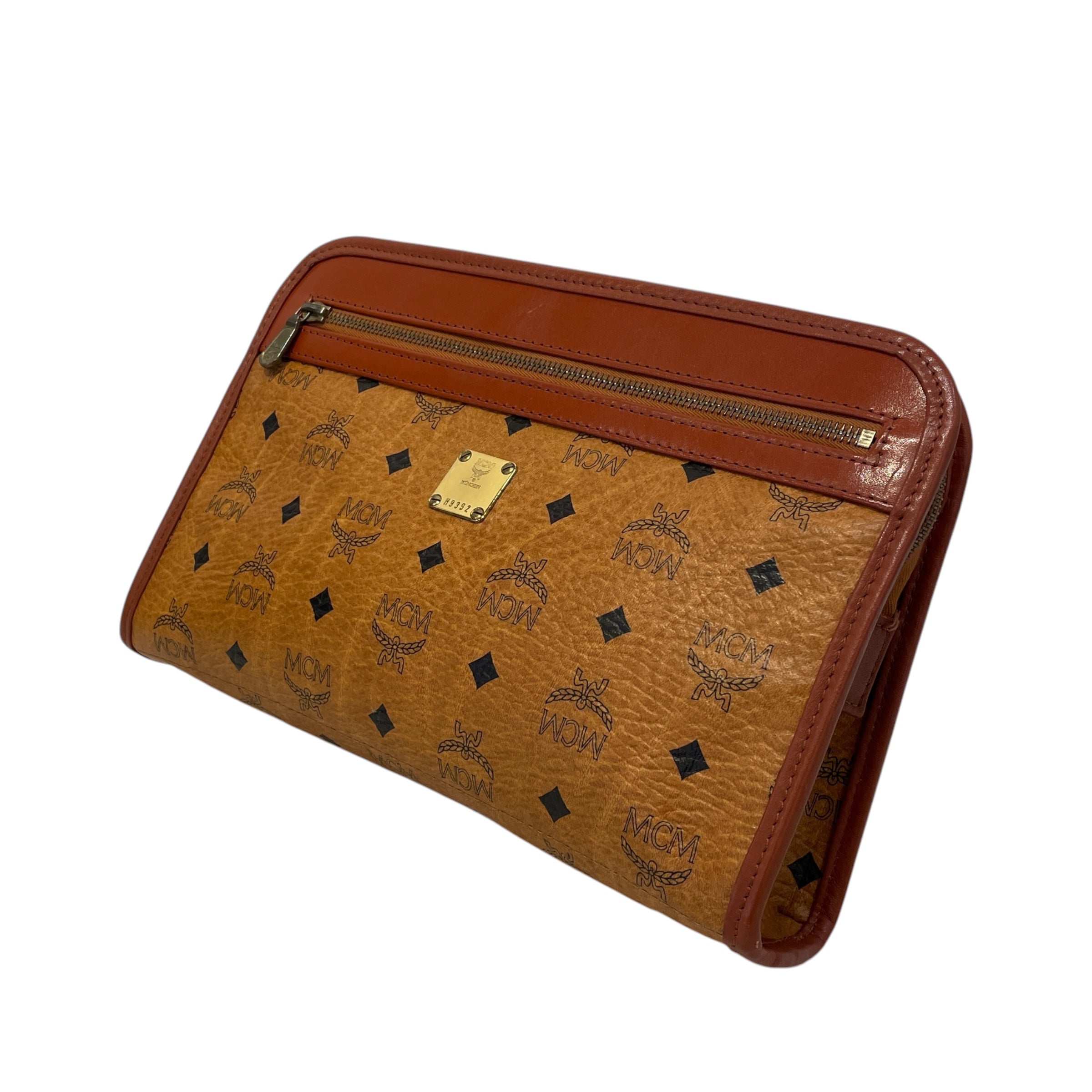 MCM/Clutch Bag/Monogram/Leather/BEG/Visetos Clutch view 1