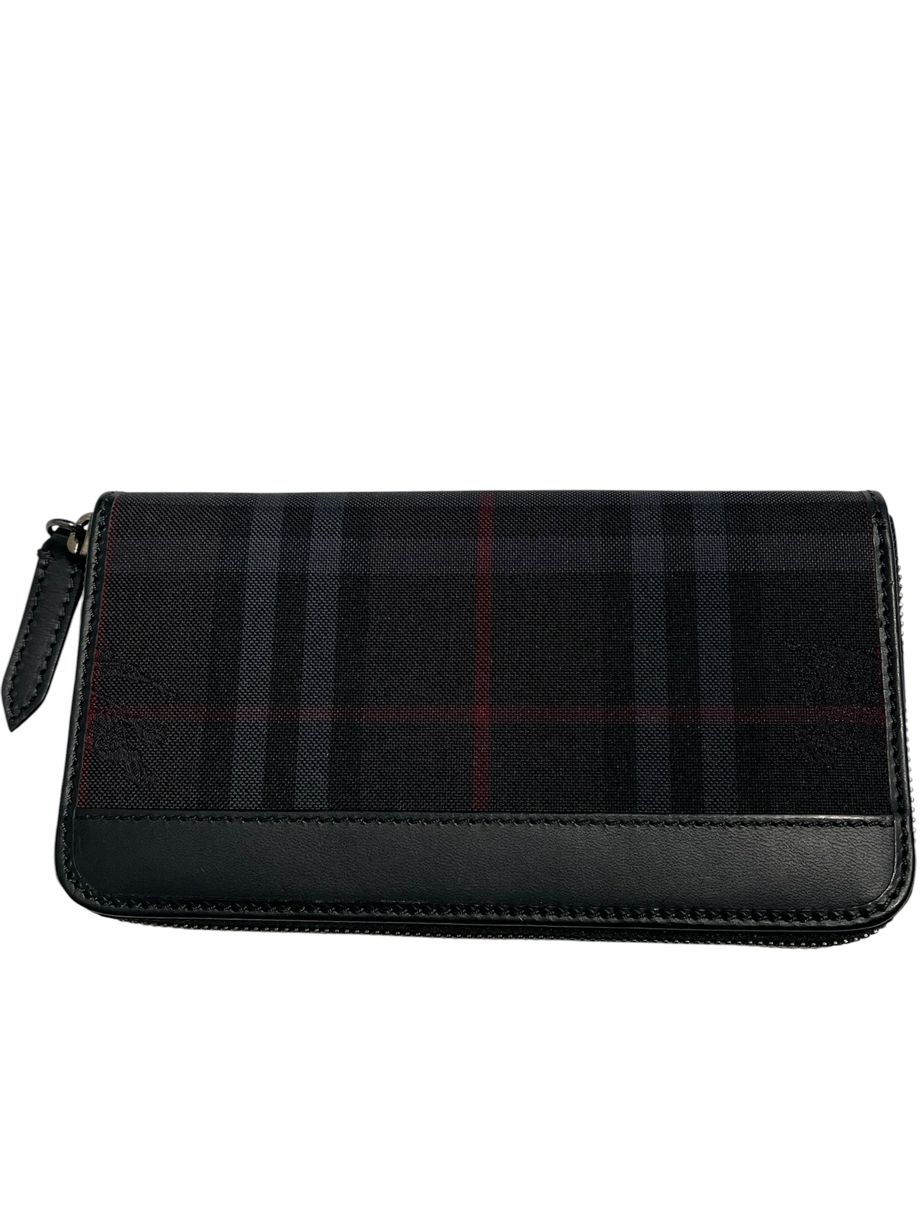BURBERRY/Wallet/Plaid/Polyester/BLK/ITDSRFIR8FIR view 1