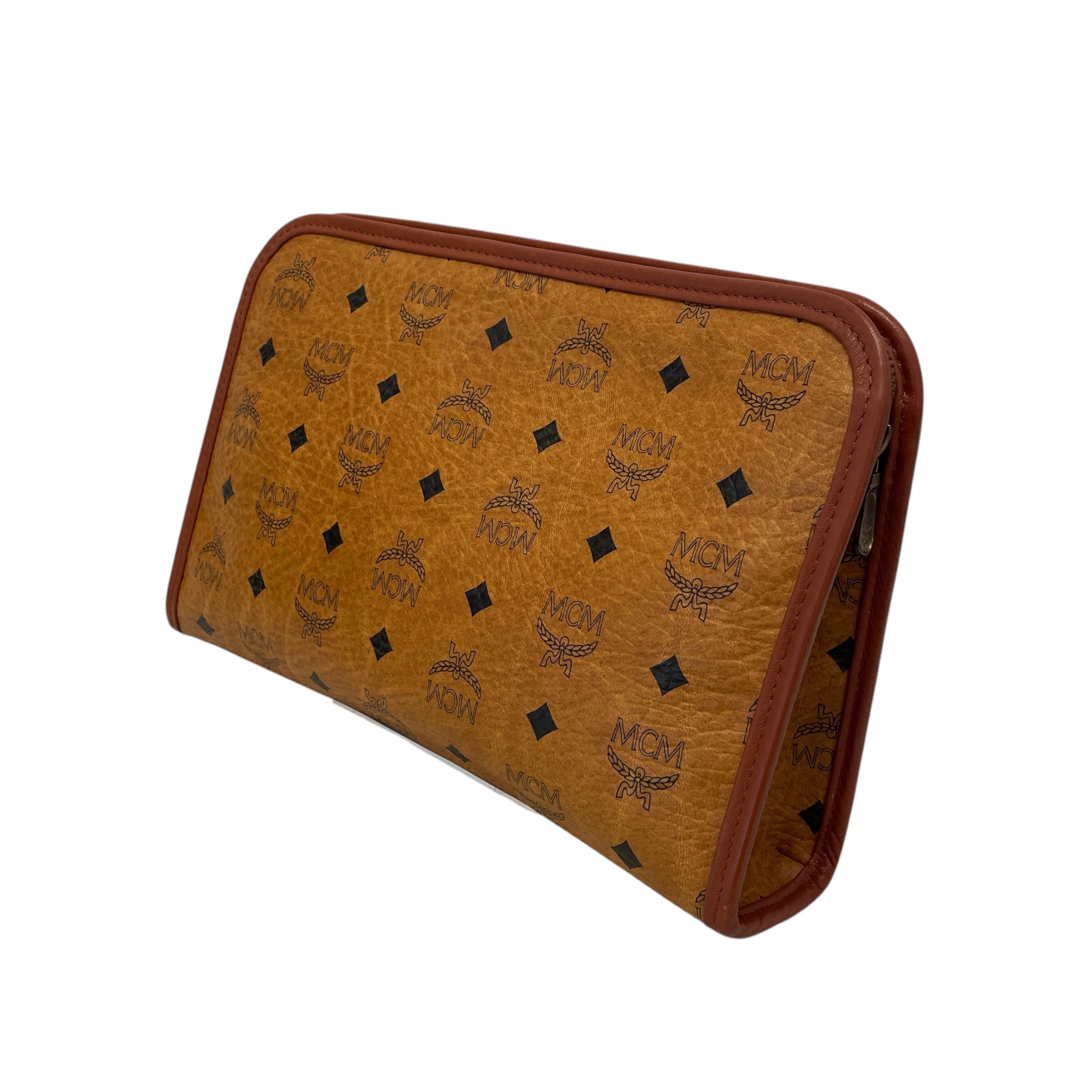 MCM/Clutch Bag/Monogram/Leather/BEG/Visetos Clutch view 2