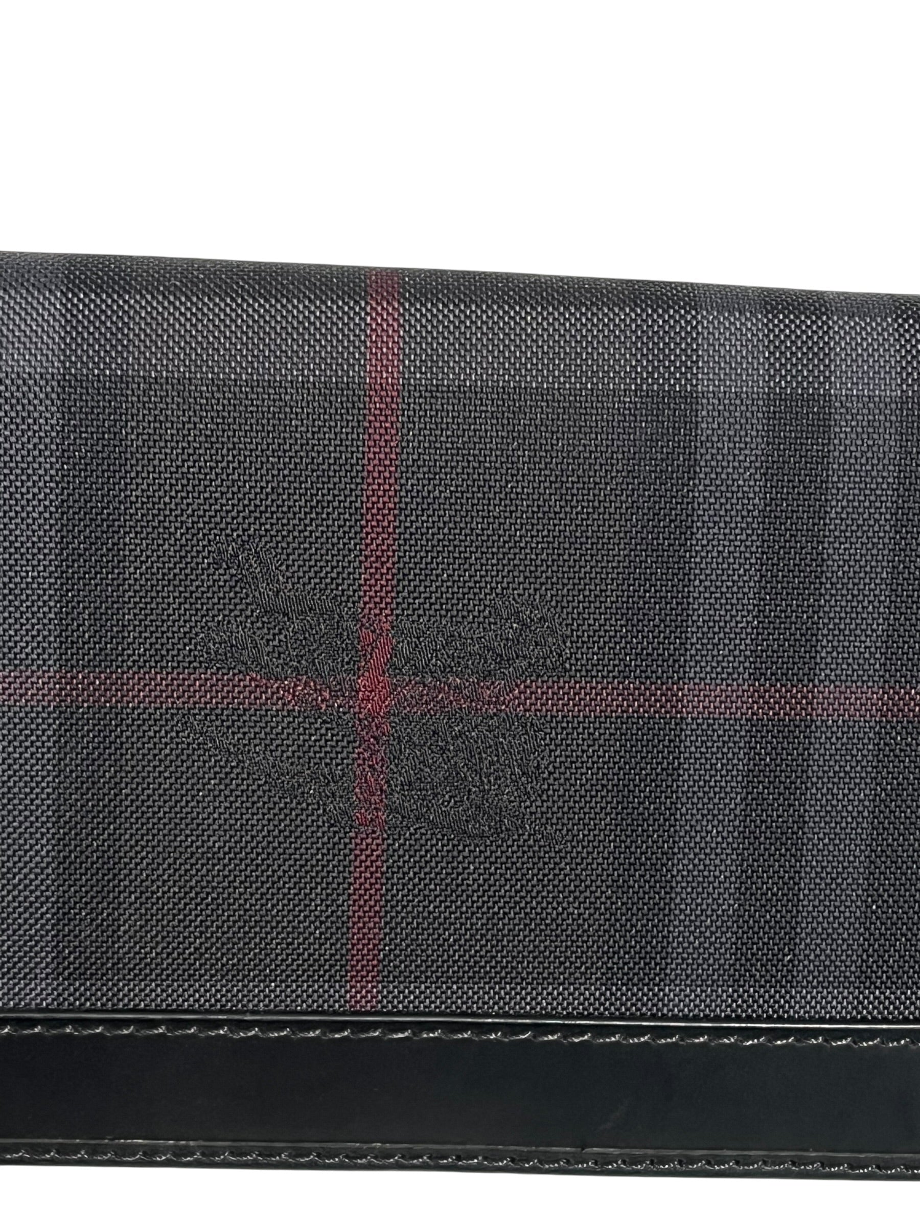 BURBERRY/Wallet/Plaid/Polyester/BLK/ITDSRFIR8FIR view 3