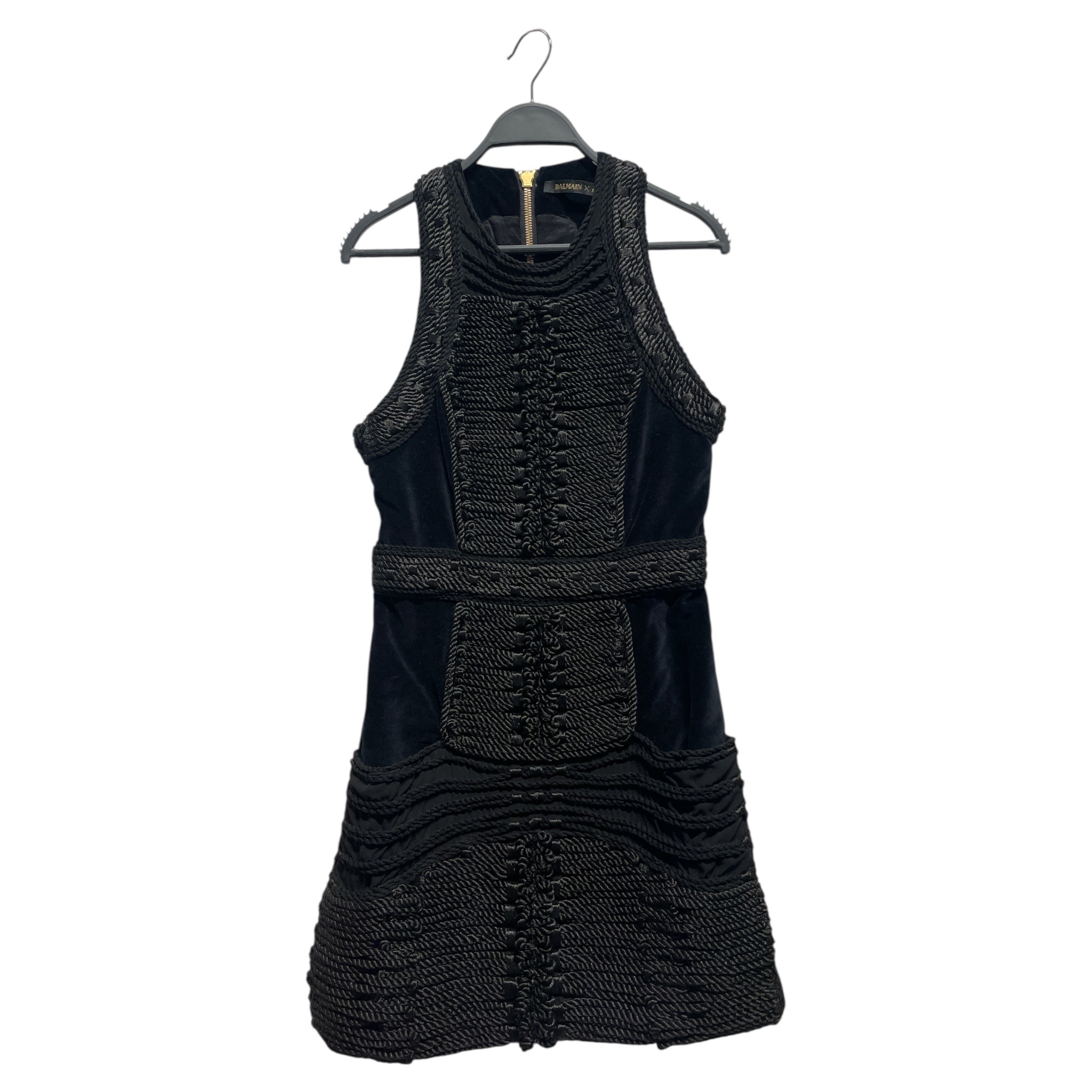 BALMAIN/H&M/SL Dress/38/Cotton/BLK/Rope Dress view 1