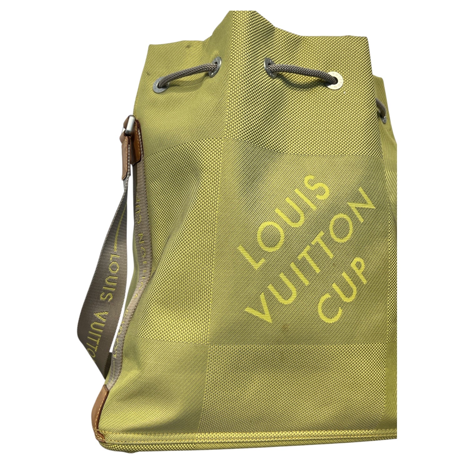 LOUIS VUITTON/Cross Body Bag/Cotton/GRN/02 lv cup bucket bag view 6