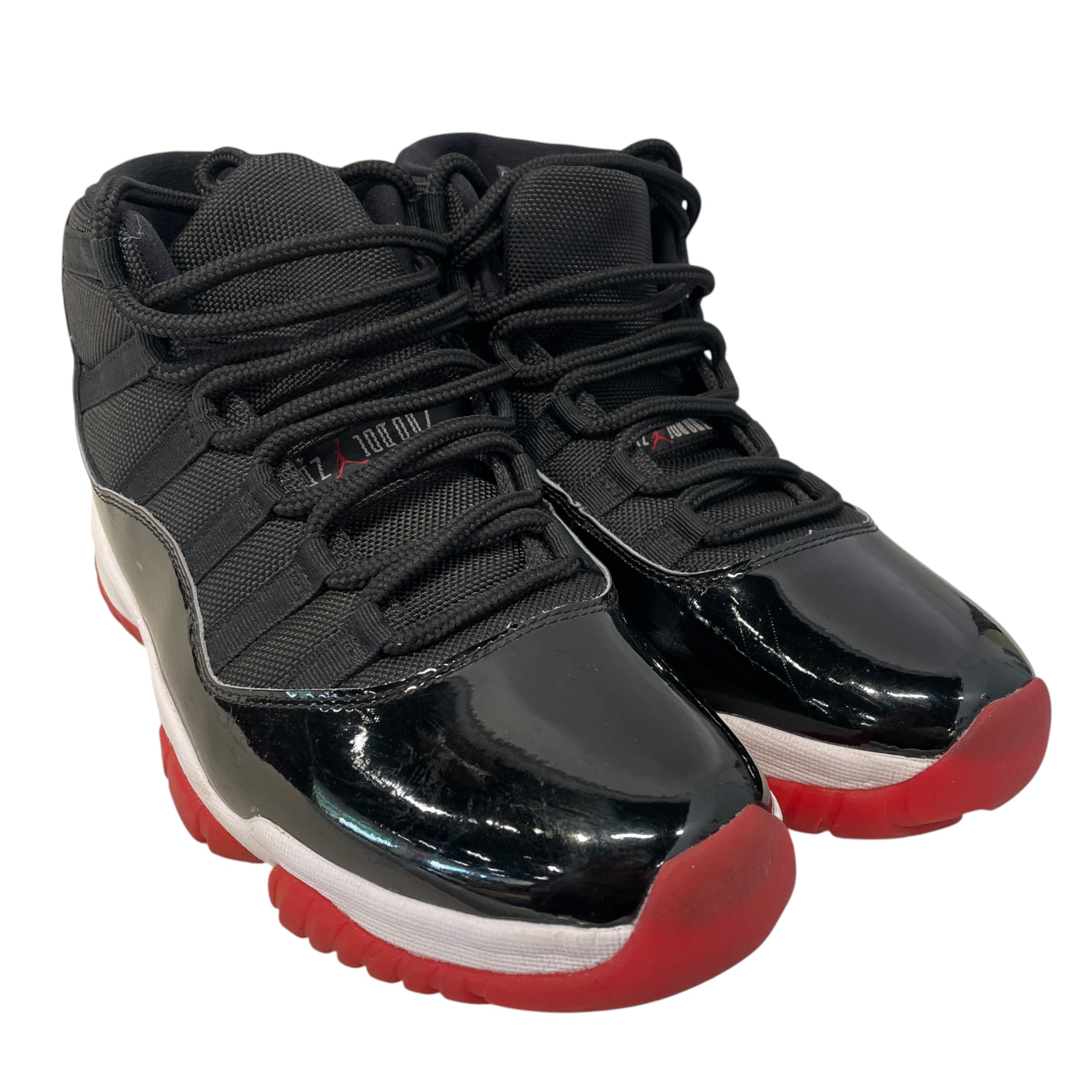 NIKE/AIR JORDAN 11 RETRO/Hi-Sneakers/US 9.5/Leather/BLK/378037-061 view 1
