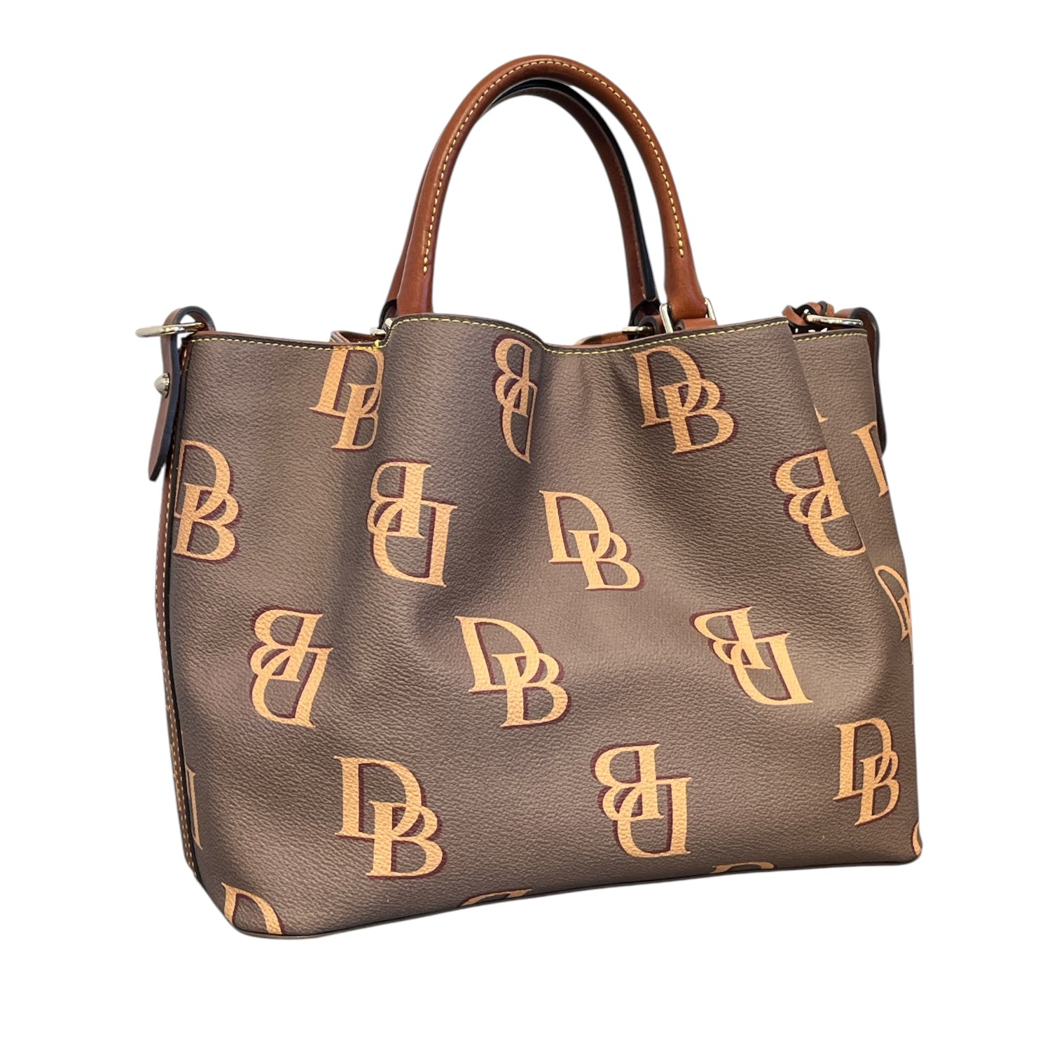 Dooney & Bourke/Hand Bag/Monogram/Leather/KHK/BRENNA view 1