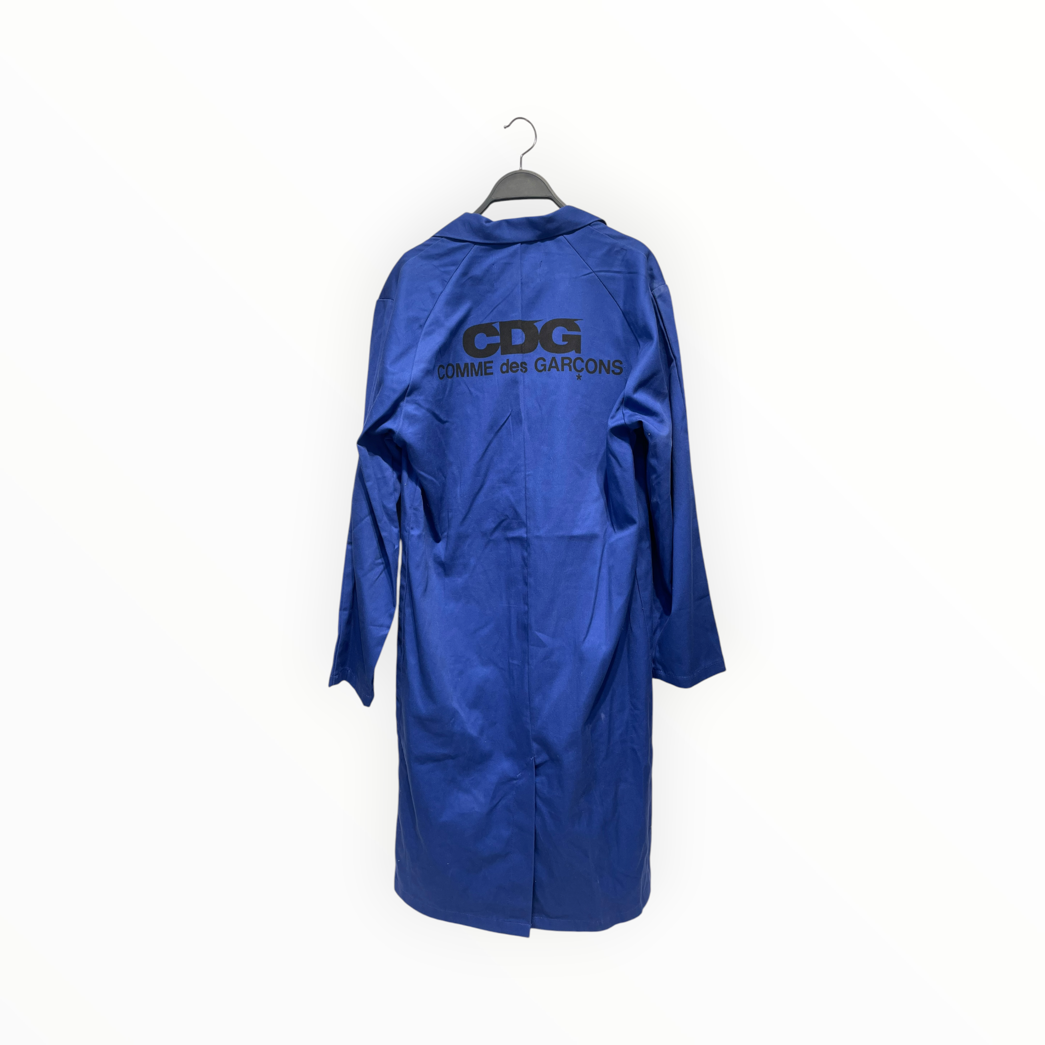 COMME des GARCONS/Coat/M/Cotton/BLU/molinel garment view 2