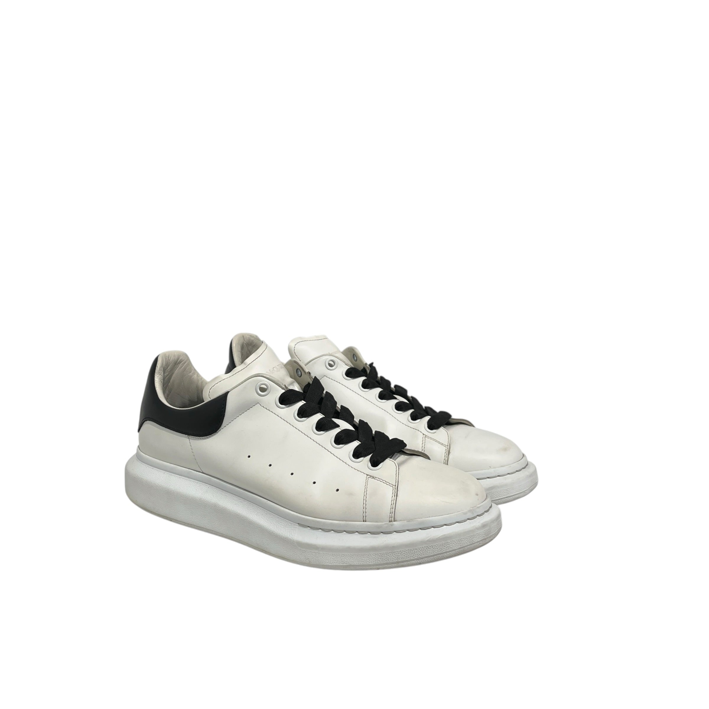 Alexander McQueen/Low-Sneakers/EU 47/Leather/WHT/Black Trim view 1