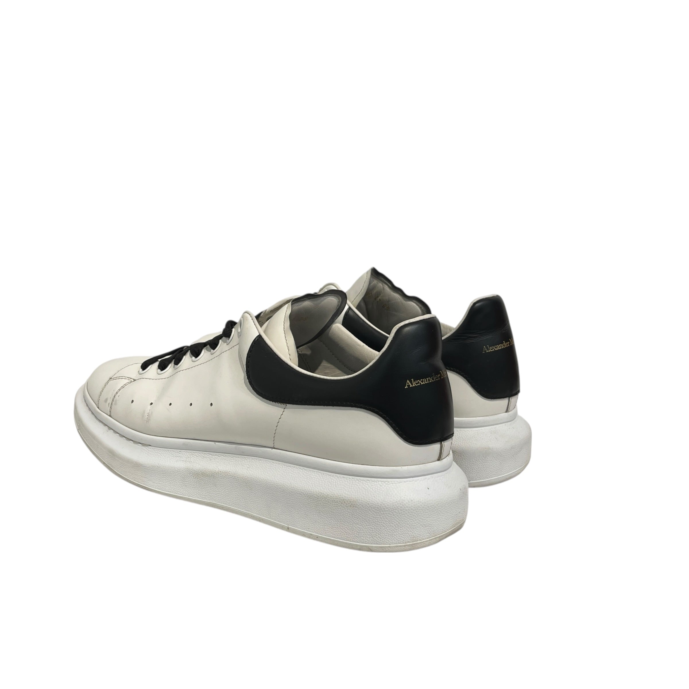 Alexander McQueen/Low-Sneakers/EU 47/Leather/WHT/Black Trim view 2