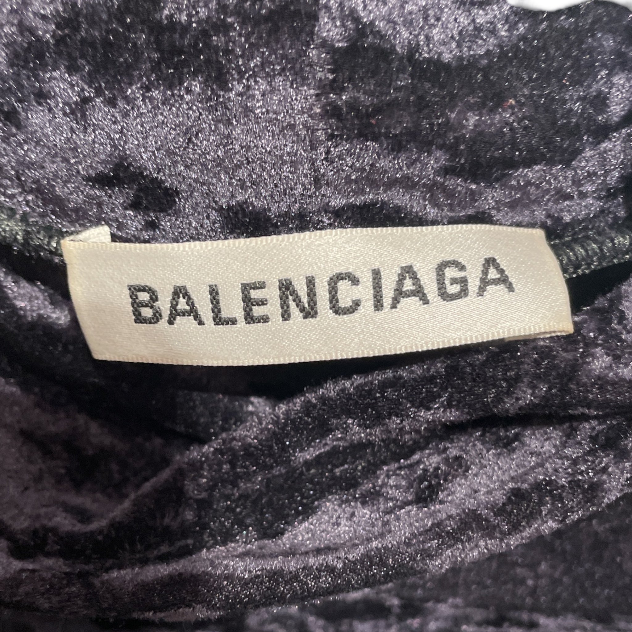 BALENCIAGA/LS T-Shirt/36/Polyester/BLK/ view 3