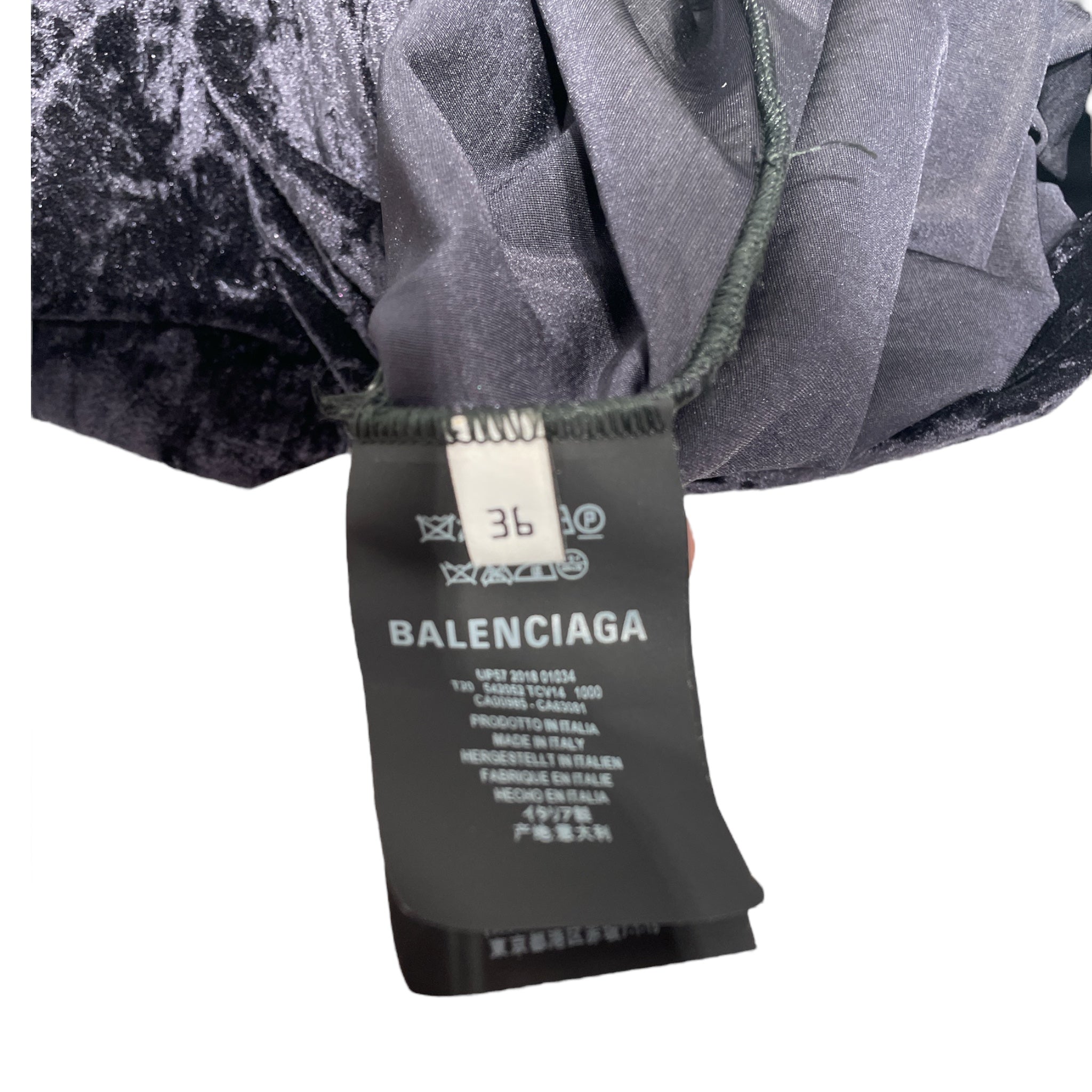 BALENCIAGA/LS T-Shirt/36/Polyester/BLK/ view 4