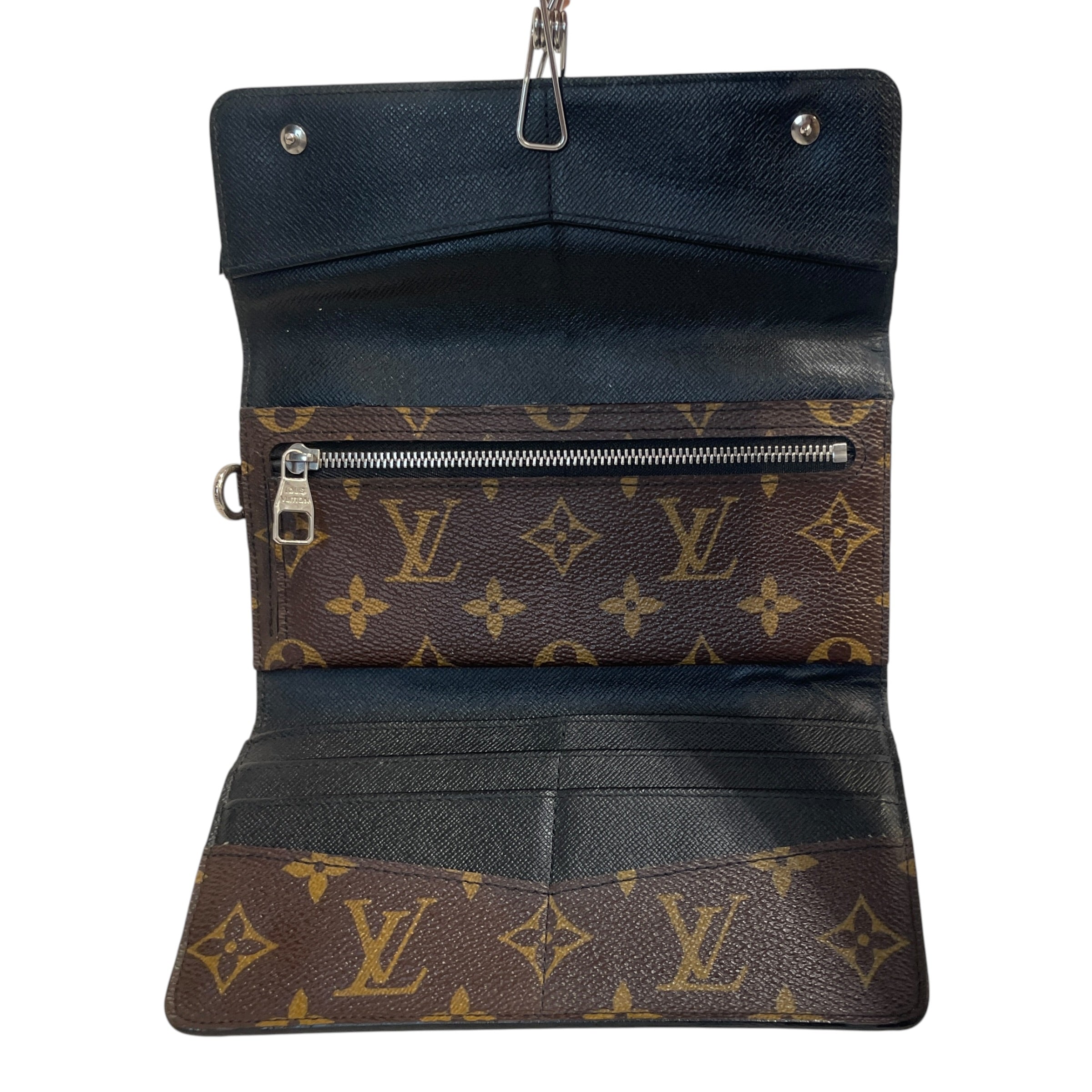 LOUIS VUITTON/Long Wallet/Monogram/Leather/BRW/Macassar Long Walet view 3