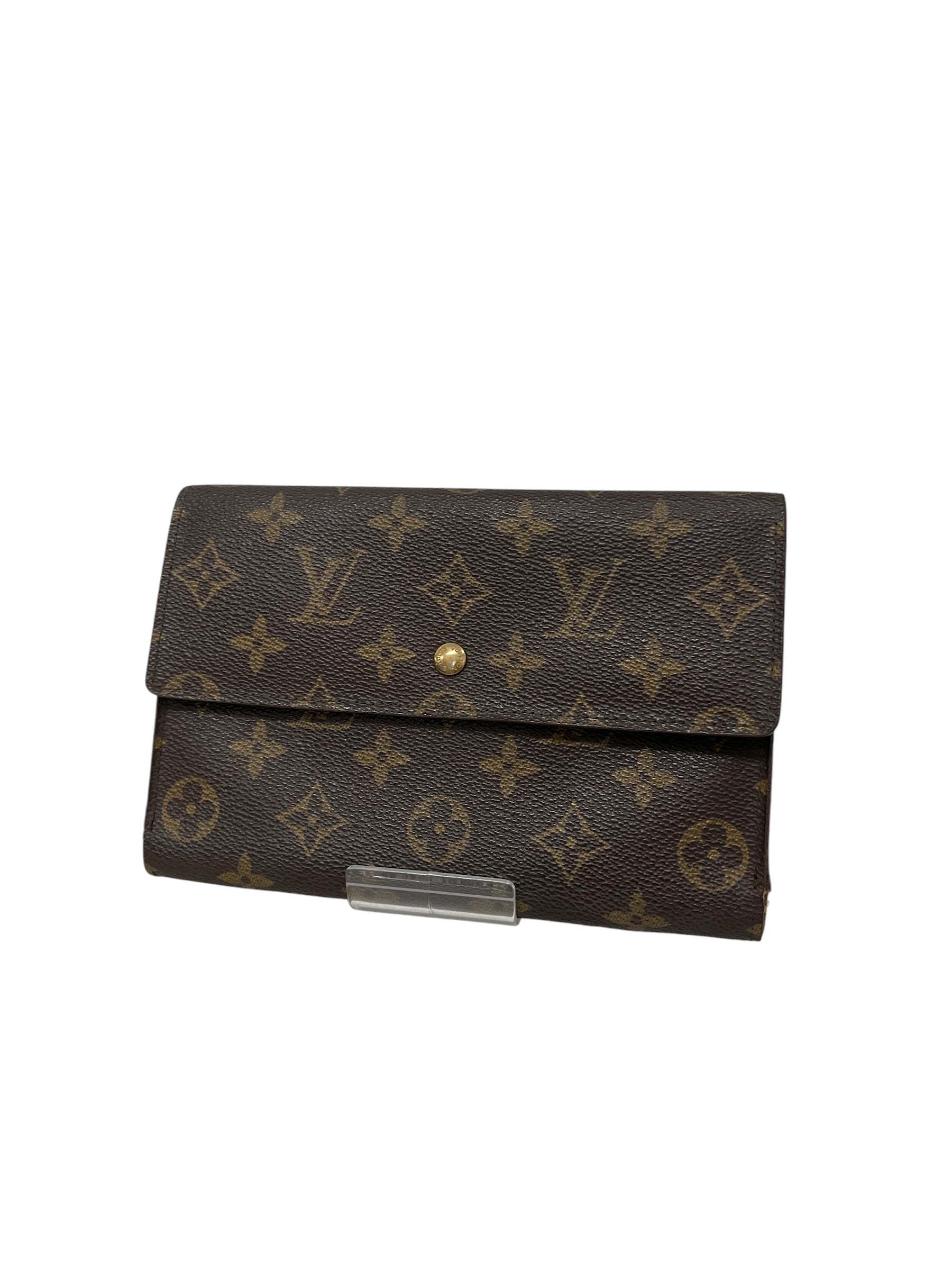 LOUIS VUITTON/Wallet/Monogram/Leather/BRW/L's/VINTAGE TRIFOLD WALLET view 1