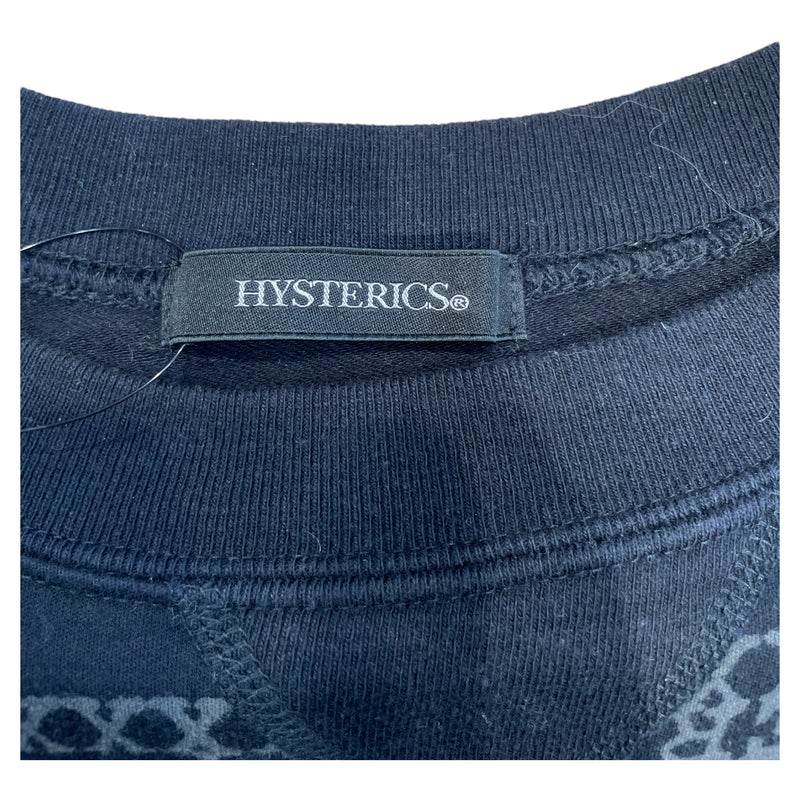 HYSTERIC GLAMOUR/Sweatshirt/M/All Over Print/Cotton/BLK/ALL OVER PRINT