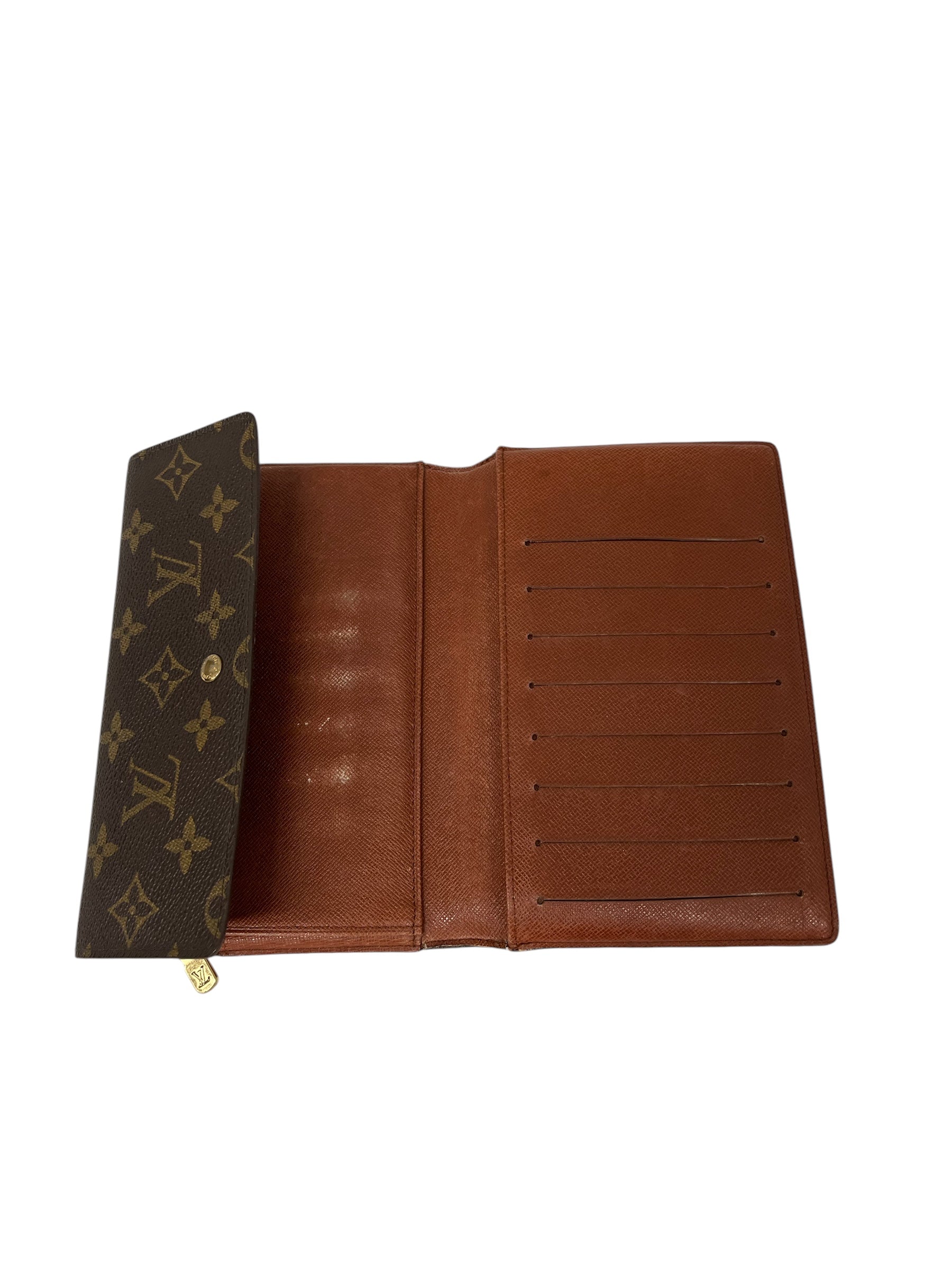 LOUIS VUITTON/Wallet/Monogram/Leather/BRW/L's/VINTAGE TRIFOLD WALLET view 4