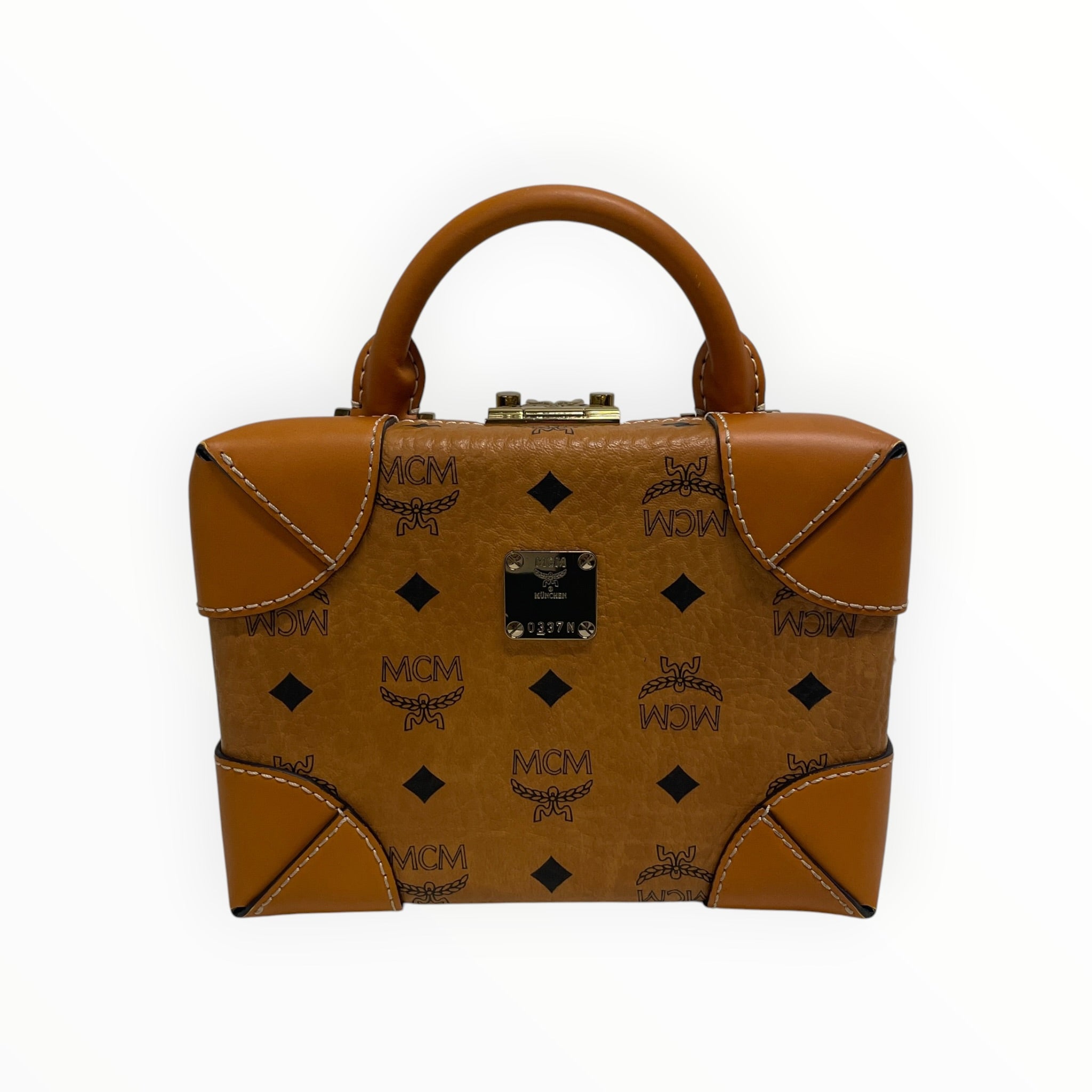 MCM/Bag/Leather/BRW/monagram view 1