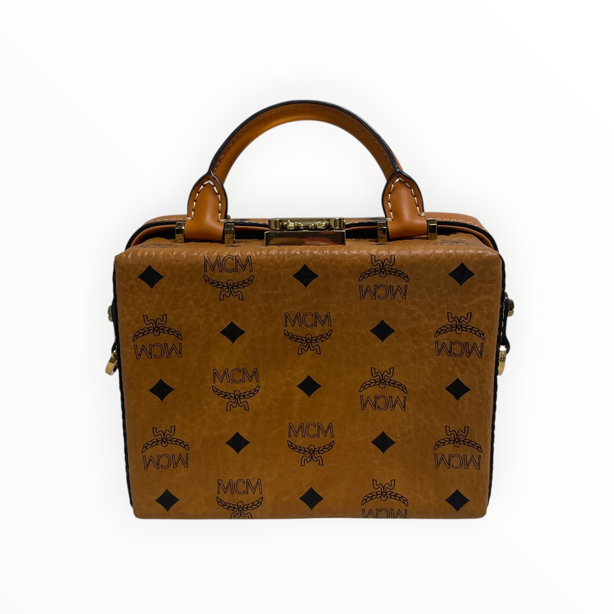 MCM/Bag/Leather/BRW/monagram view 2