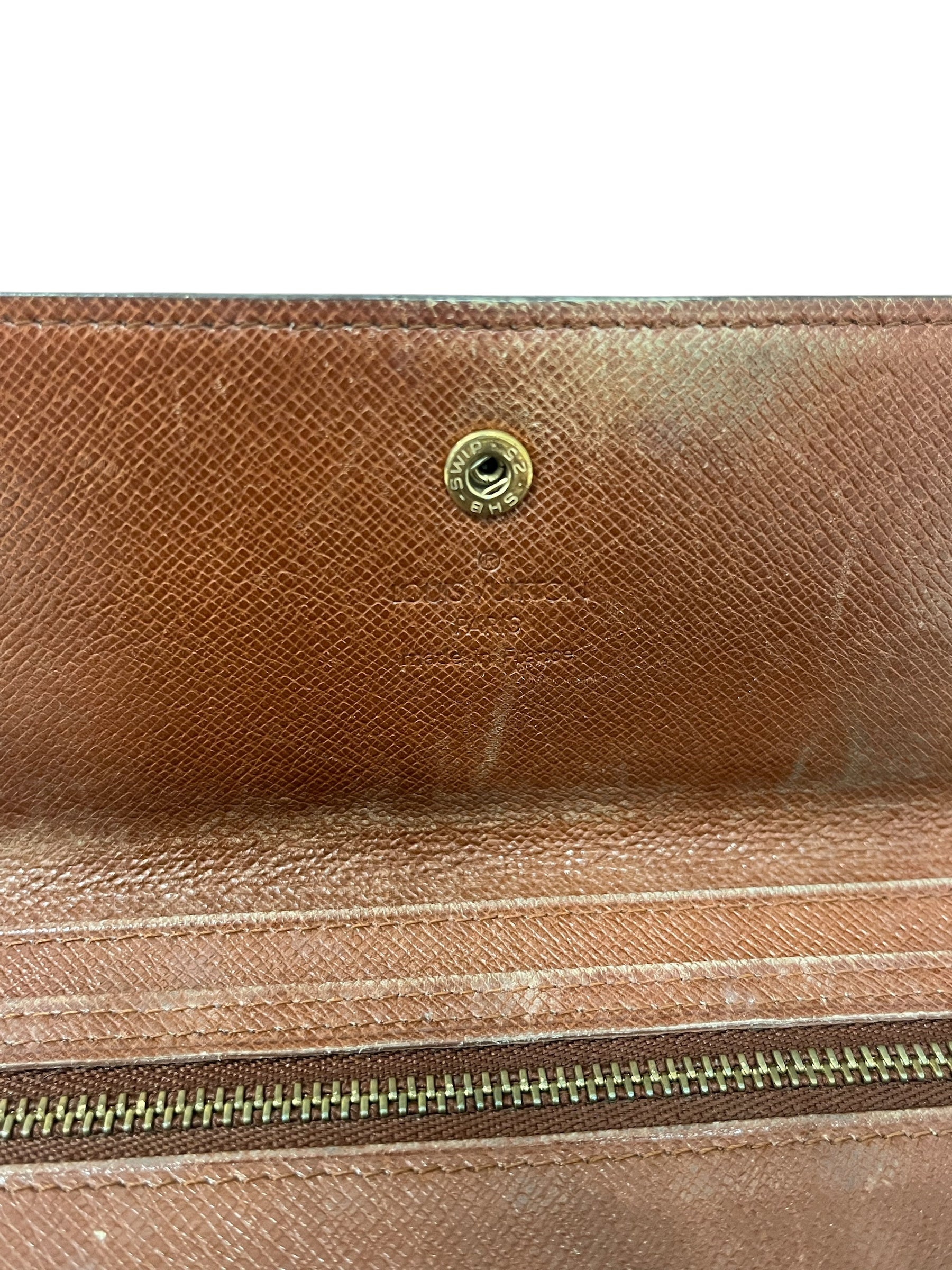 LOUIS VUITTON/Wallet/Monogram/Leather/BRW/L's/VINTAGE TRIFOLD WALLET view 5