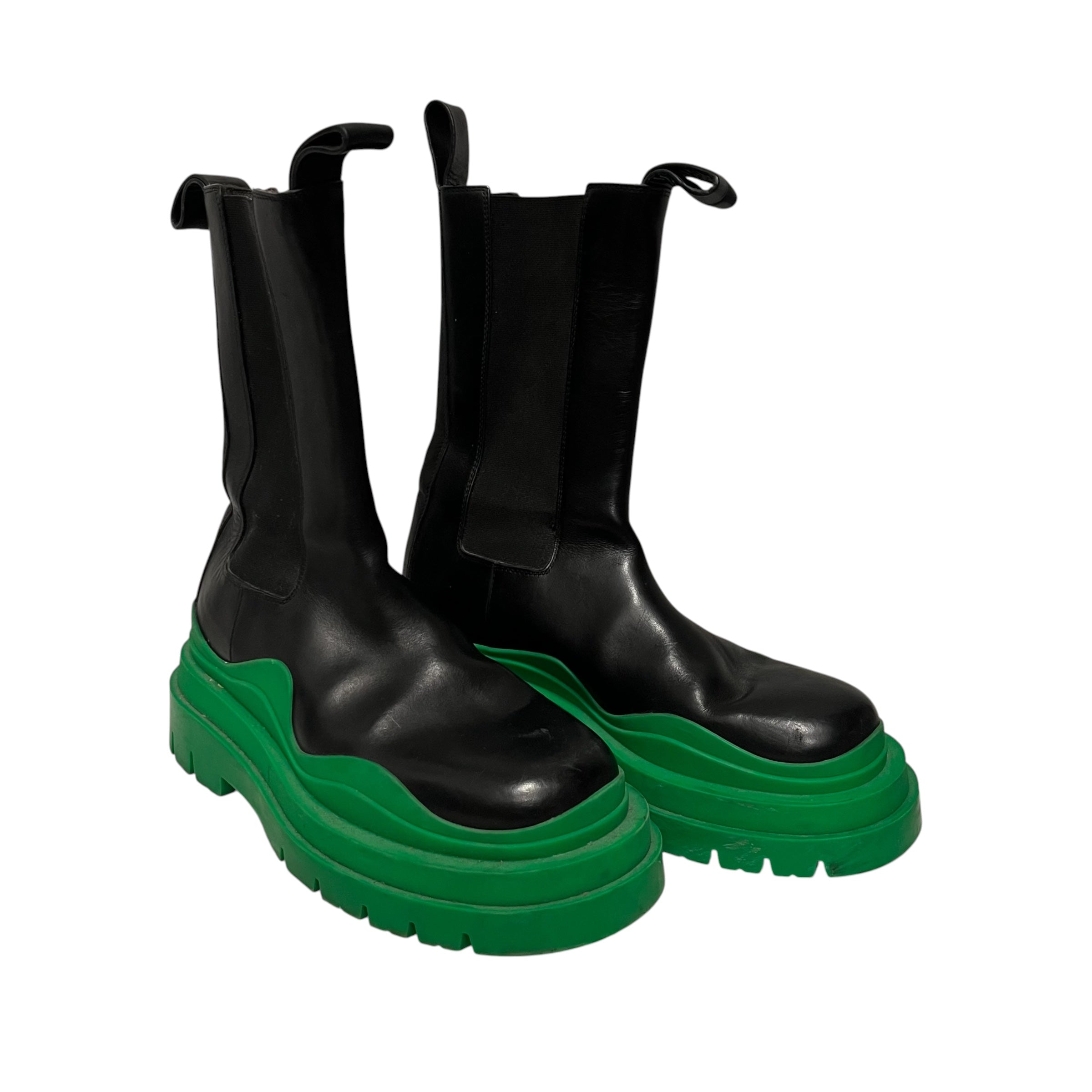 BOTTEGA VENETA/Long Boots/EU 37/Leather/BLK/trucker boots view 1