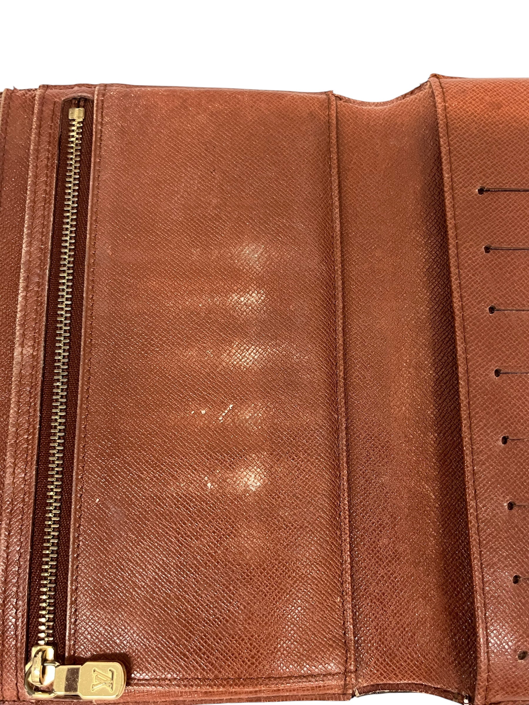 LOUIS VUITTON/Wallet/Monogram/Leather/BRW/L's/VINTAGE TRIFOLD WALLET view 7