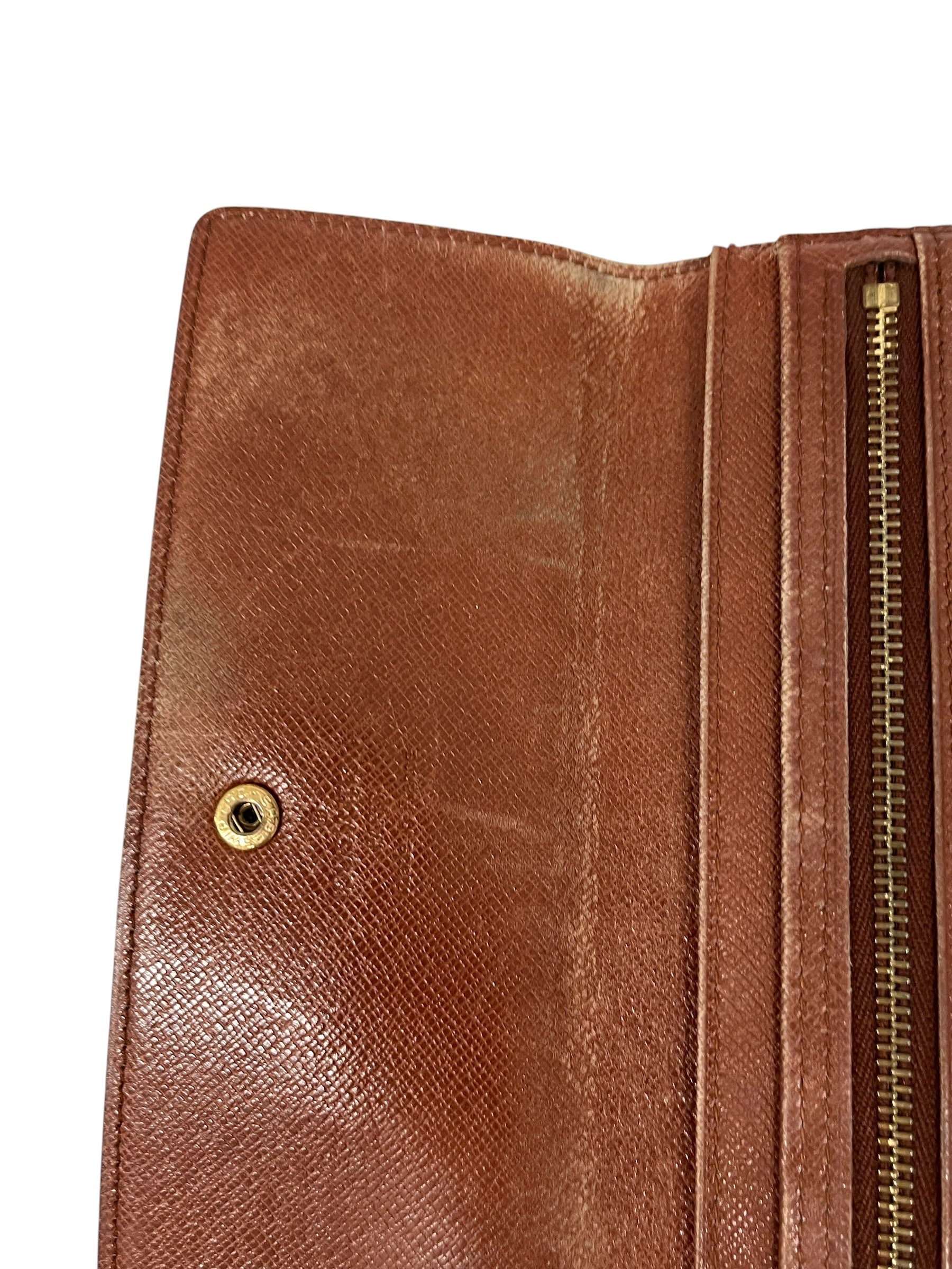 LOUIS VUITTON/Wallet/Monogram/Leather/BRW/L's/VINTAGE TRIFOLD WALLET view 8