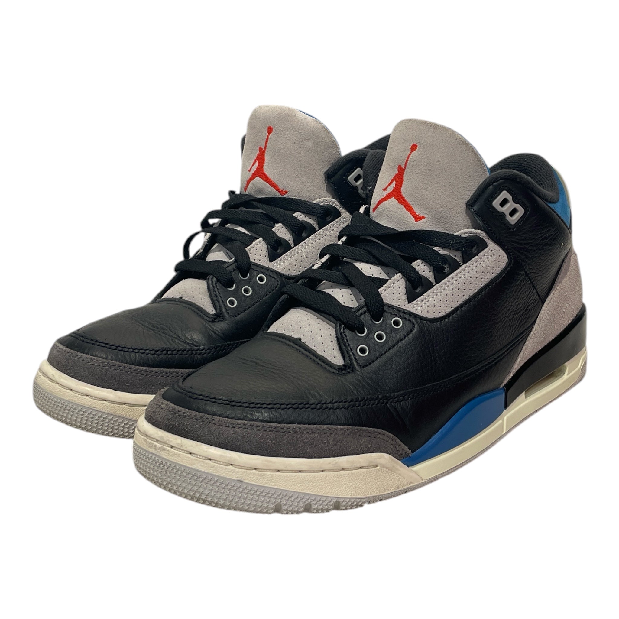 NIKE/Hi-Sneakers/US 10/Leather/BLK/Retro 3 OG Blue Black view 1