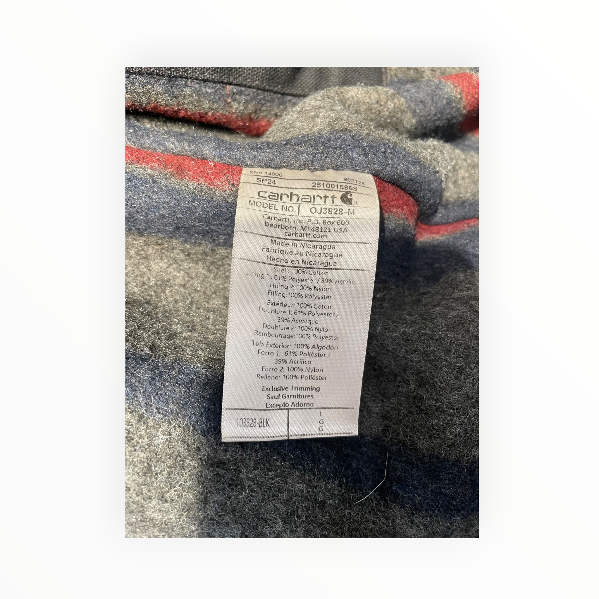 Carhartt/Jacket/L/Cotton/BLK/Detroit Jacket view 4