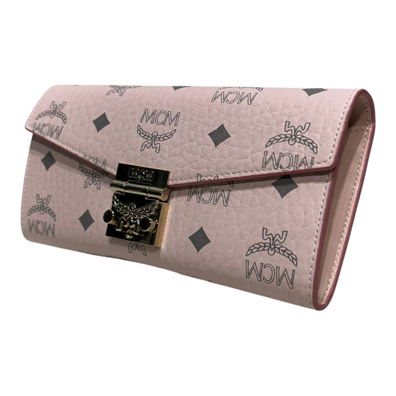 MCM/Wallet/M/Monogram/Leather/PNK/