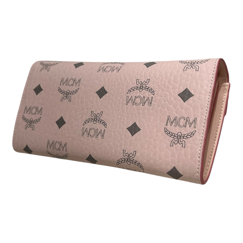MCM/Wallet/M/Monogram/Leather/PNK/