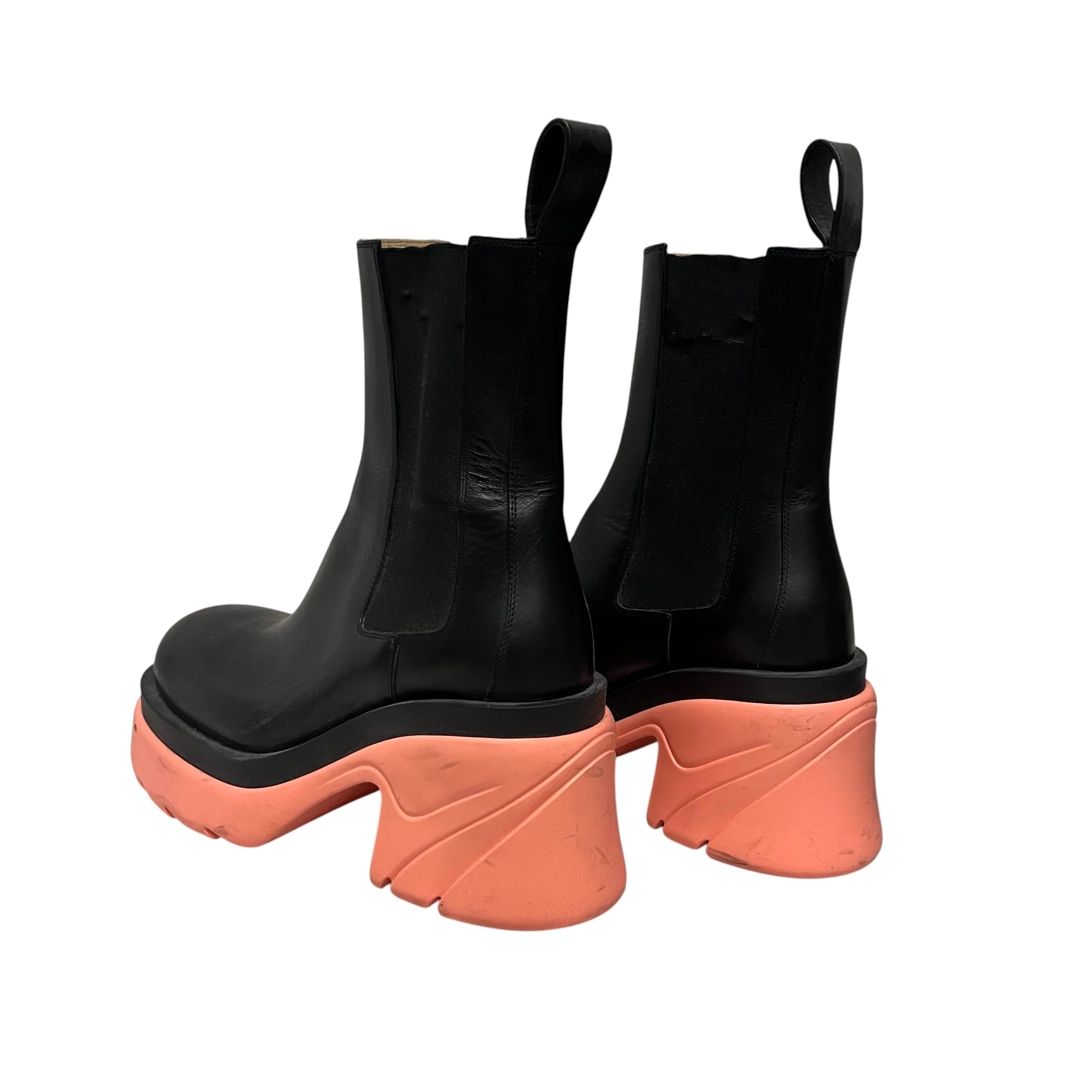 BOTTEGA VENETA/Chelsea Boots/US 9.5/Leather/BLK/tire platform view 2
