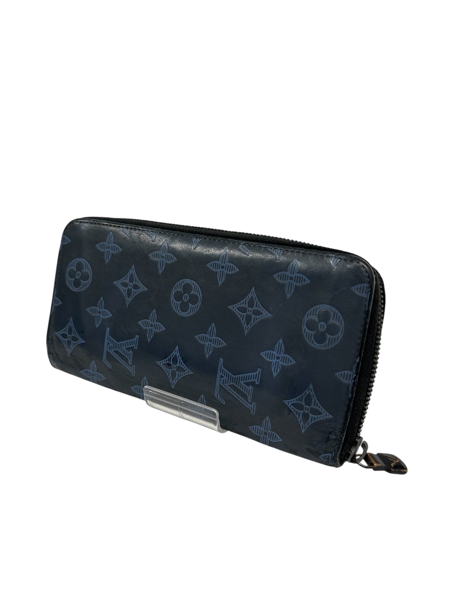 LOUIS VUITTON/Long Wallet/Monogram/Leather/NVY/L's/LEATHER MONOGRAM WALLET view 1
