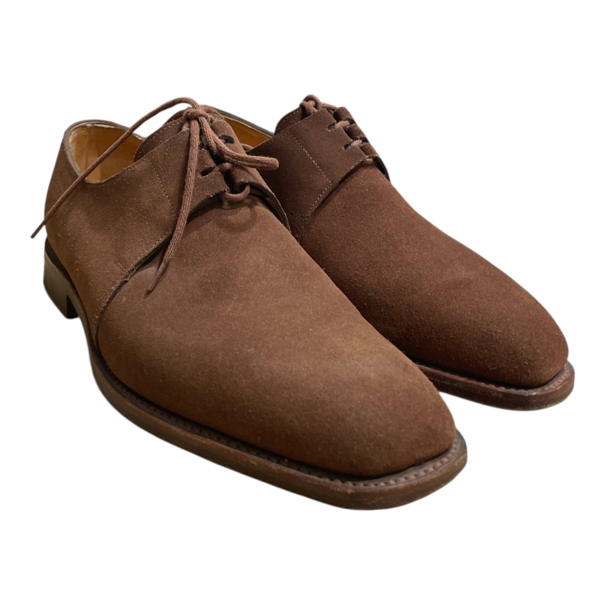 JOHN LOBB/Dress Shoes/US 6.5/Leather/BRW/suede view 1