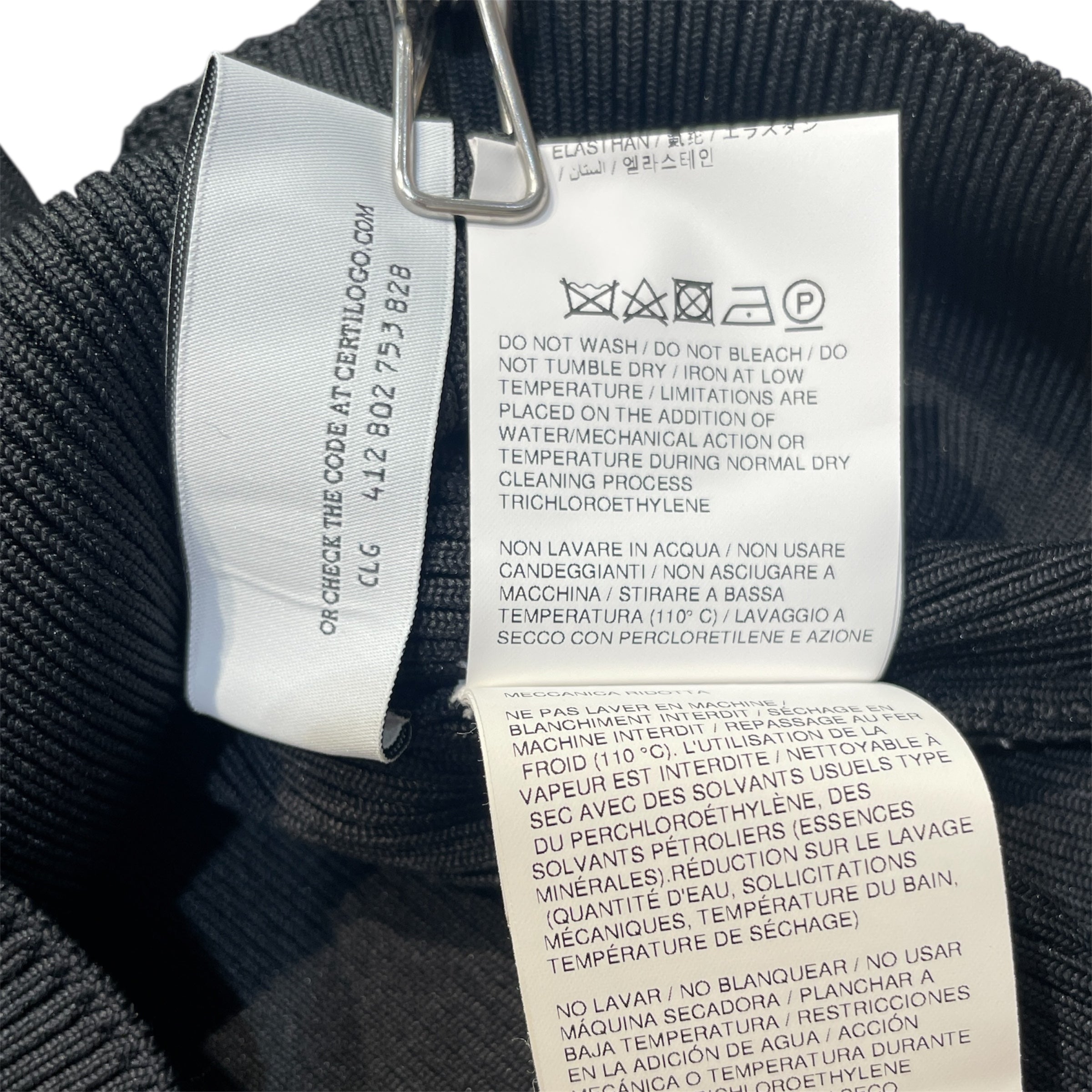 OFF-WHITE/Cut & Sew/40/Polyester/BLK/Athletic Top view 5