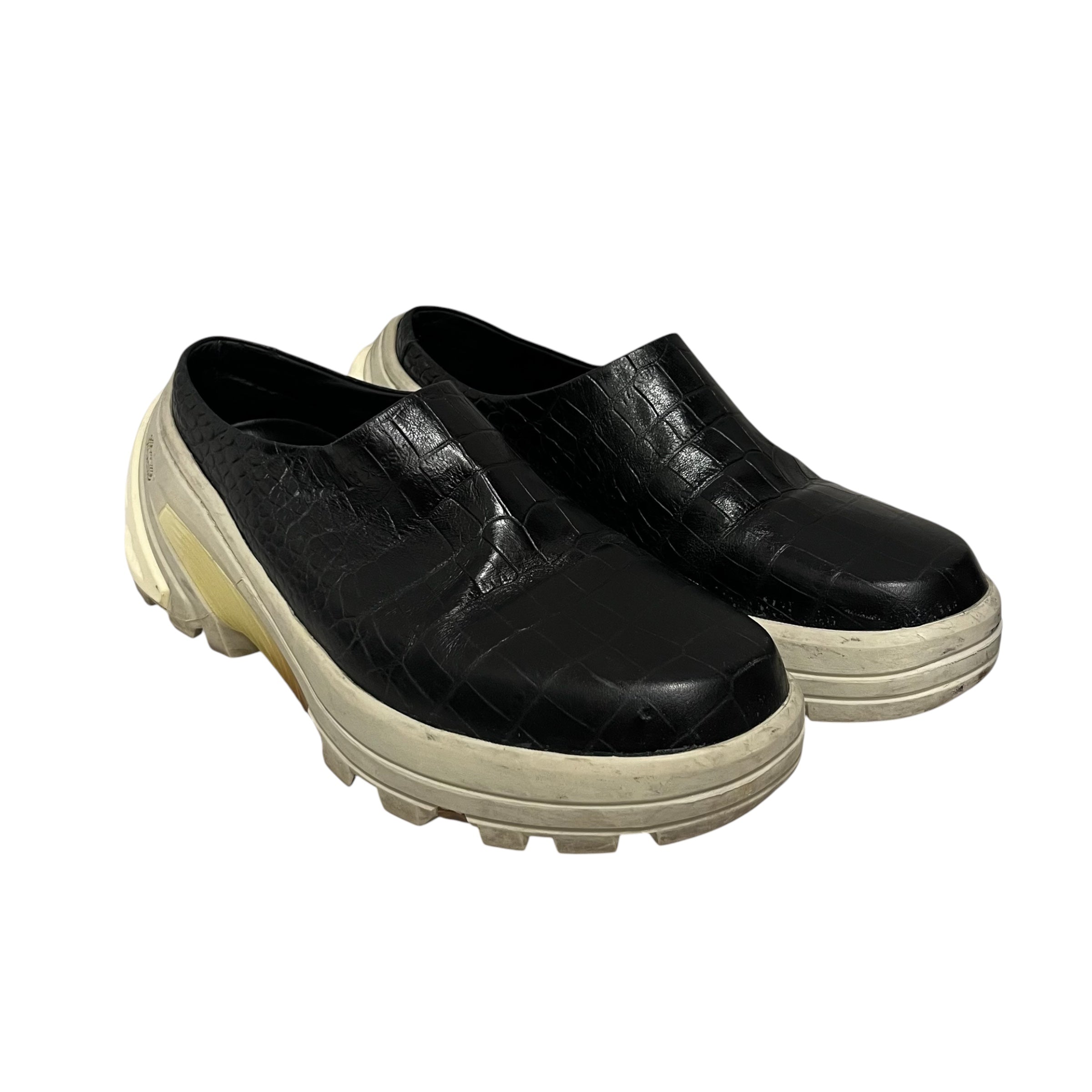 1017 ALYX 9SM(ALYX)/Loafers/US 10/Leather/BLK/Slip-on/ALIGATOR EMBOSSED VIBRAM MULE view 1