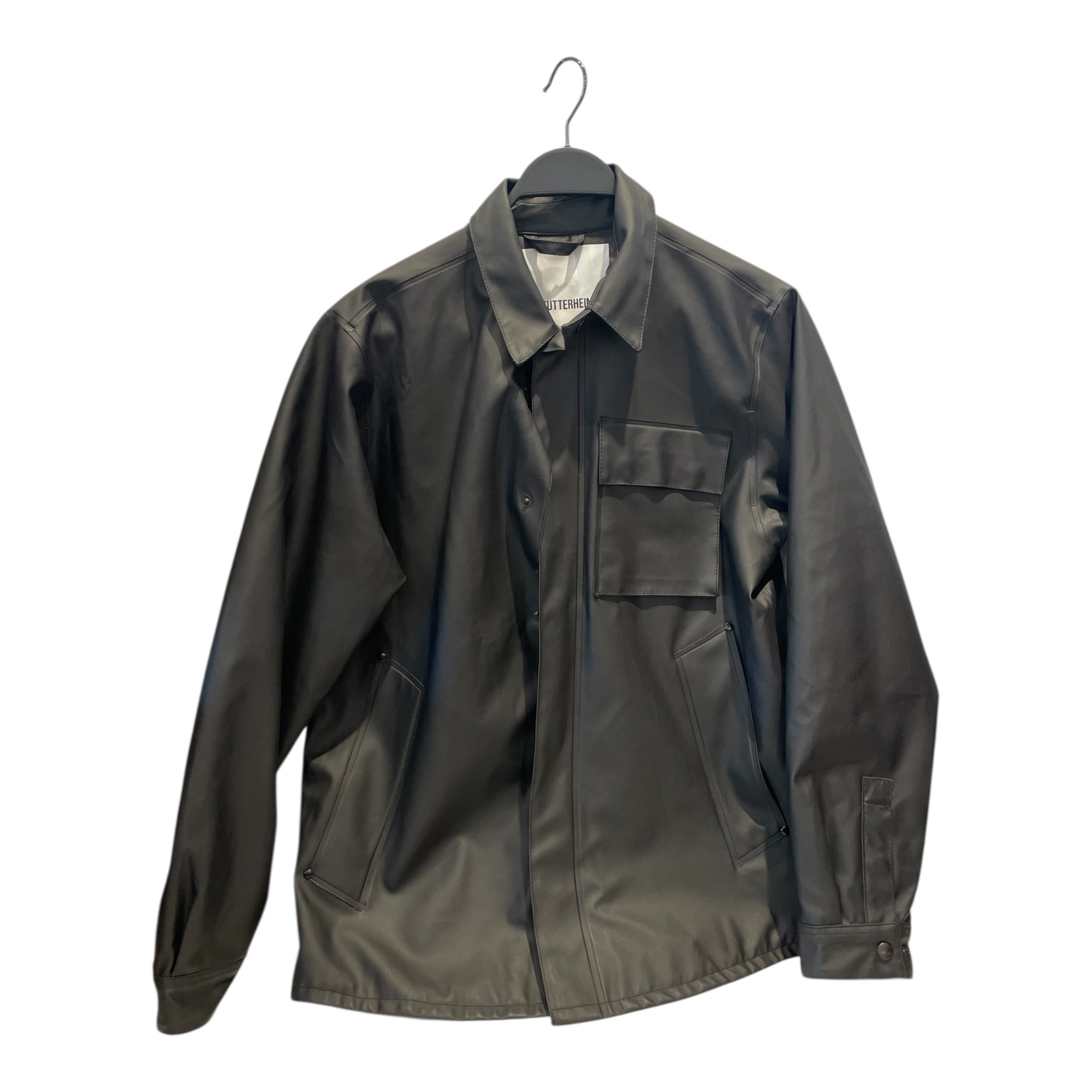 STUTTERHEIM/LS Shirt/M/Leather/BLK/Stutterheim Ringen Shirt view 1