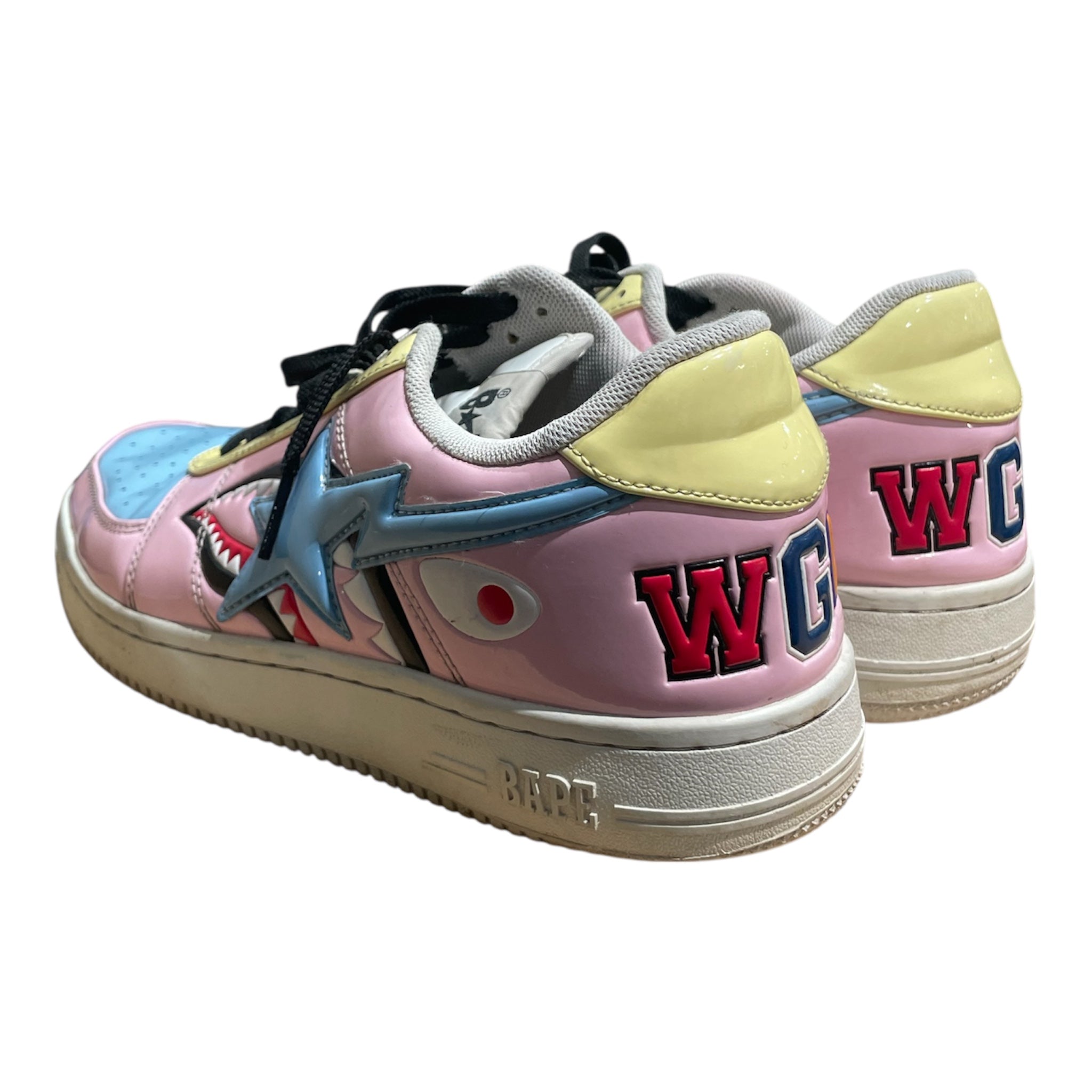 BAPE STA!/Low-Sneakers/US 8/Leather/MLT/WGM ON HEEL view 2