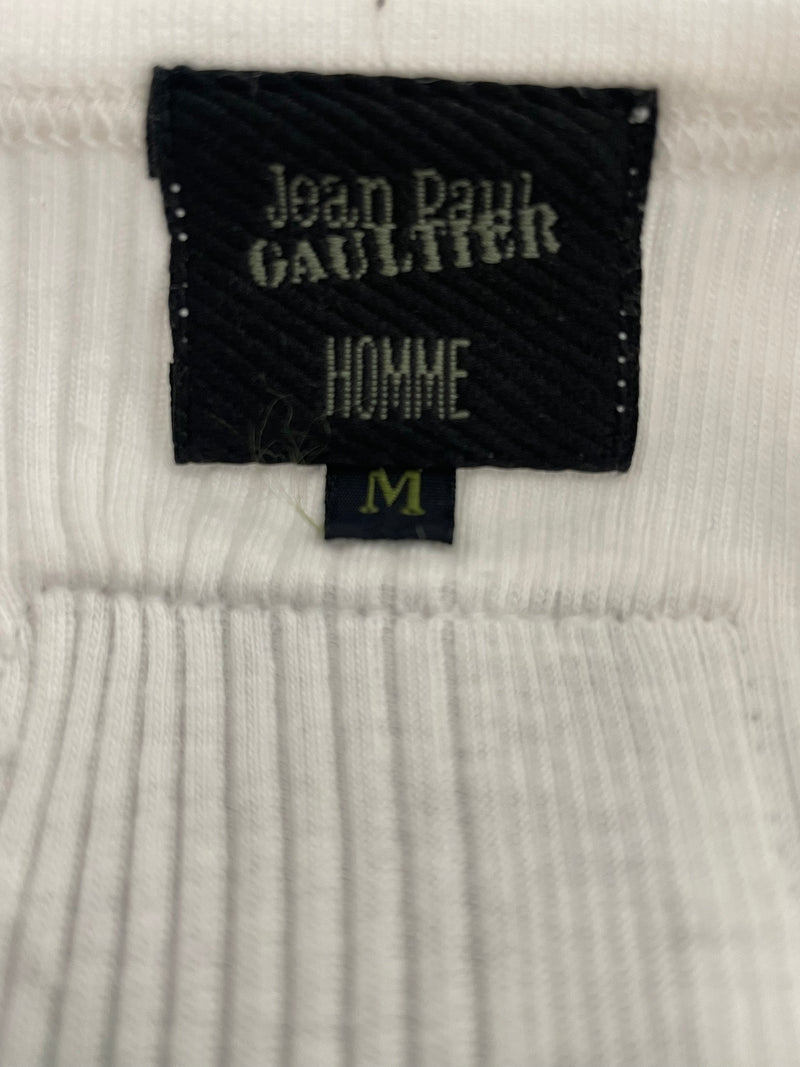 Jean Paul GAULTIER HOMME/T-Shirt/M/Cotton/WHT/jean paul gaultier corps