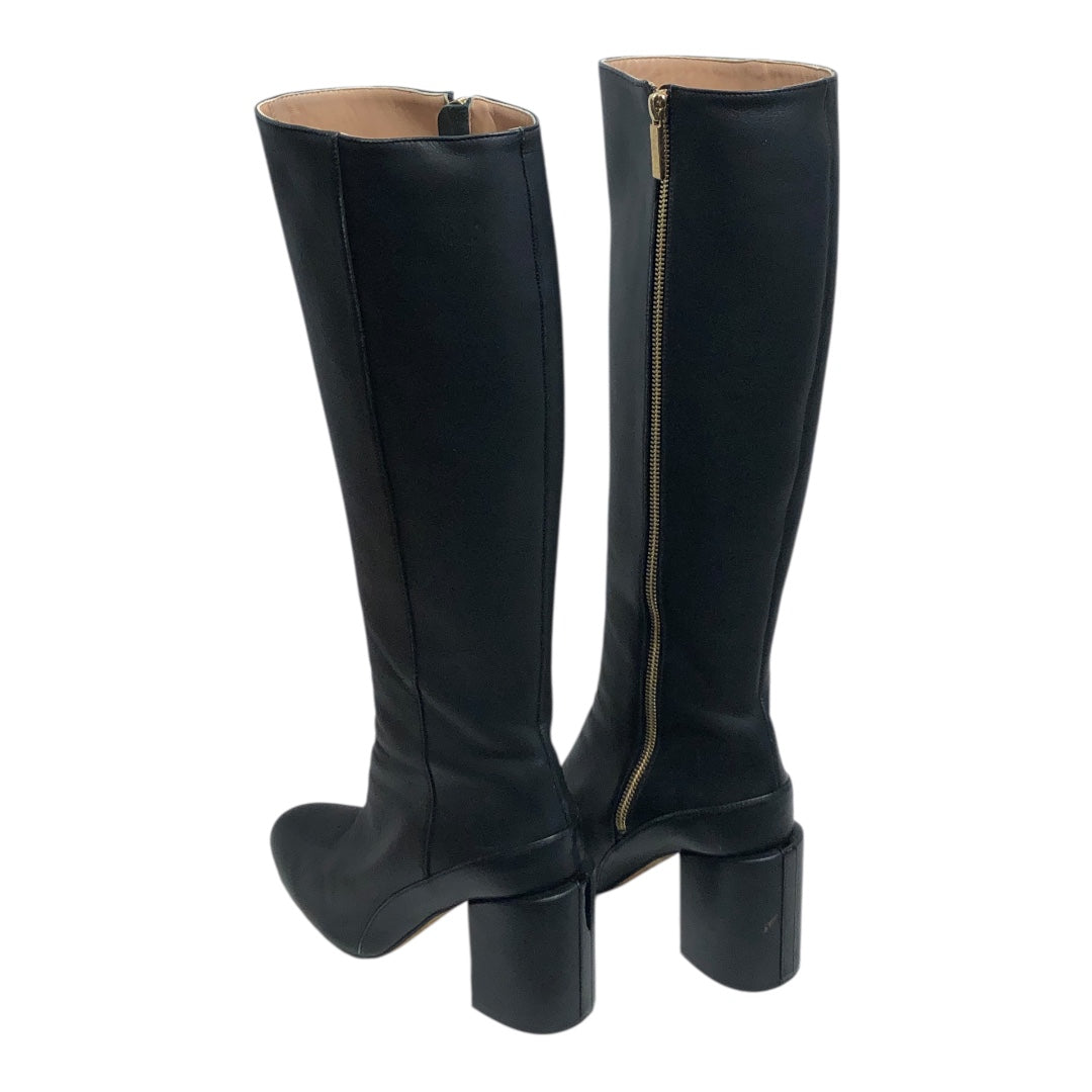 DEAR FRANCES/Long Boots/EU 37/Leather/BLK/GOLD ZIPPER HEEL 63023 view 2