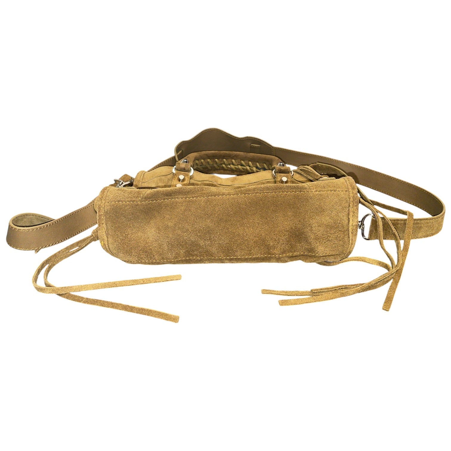BALENCIAGA/Cross Body Bag/Suede/KHK/Suede Le City Mini Crossbody view 4