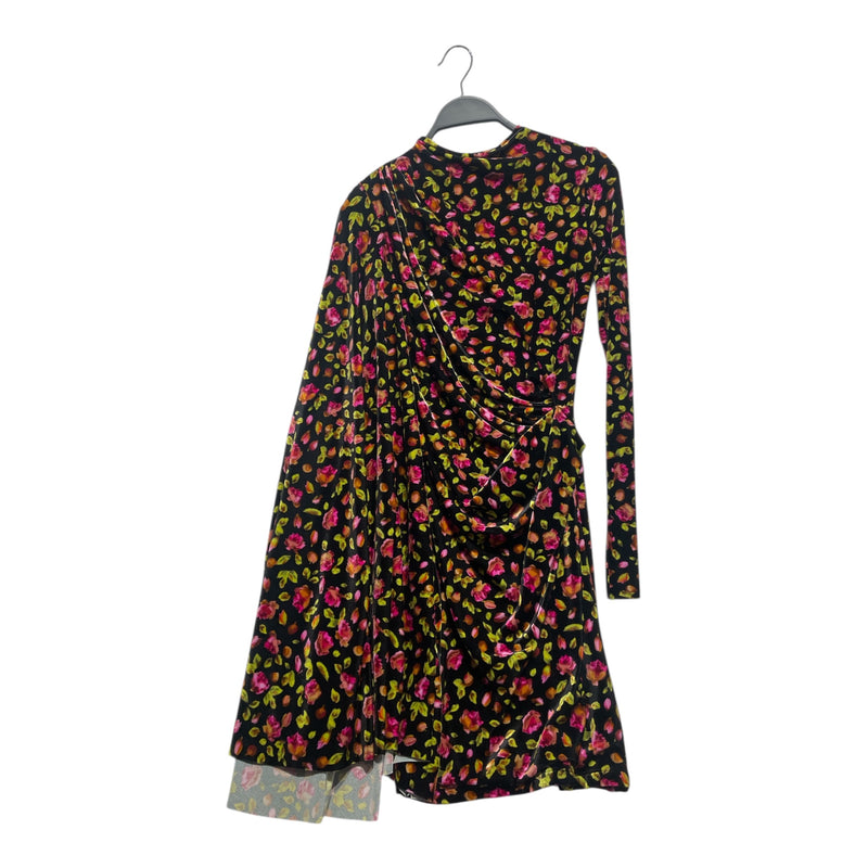 BALENCIAGA/Dress/36/Floral Pattern/MLT/Floral one sleeve