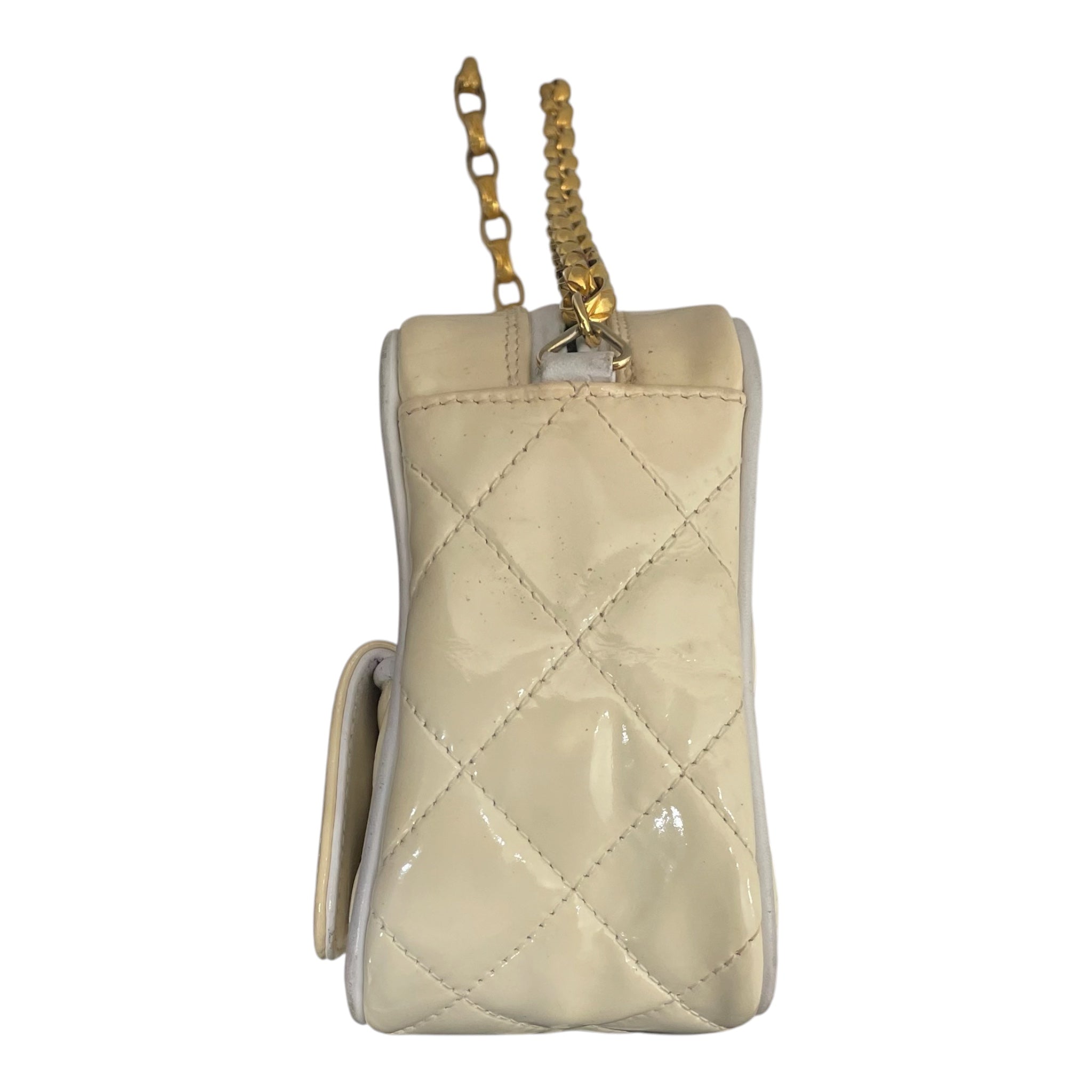 CHANEL/Cross Body Bag/Leather/BEG/QUILTED TASSEL CAM BAG view 6