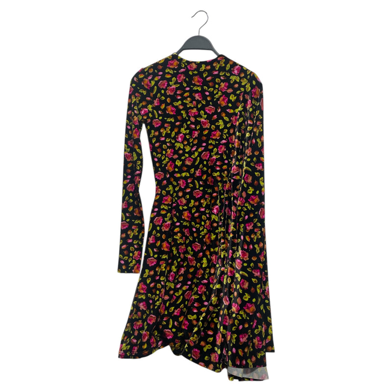 BALENCIAGA/Dress/36/Floral Pattern/MLT/Floral one sleeve
