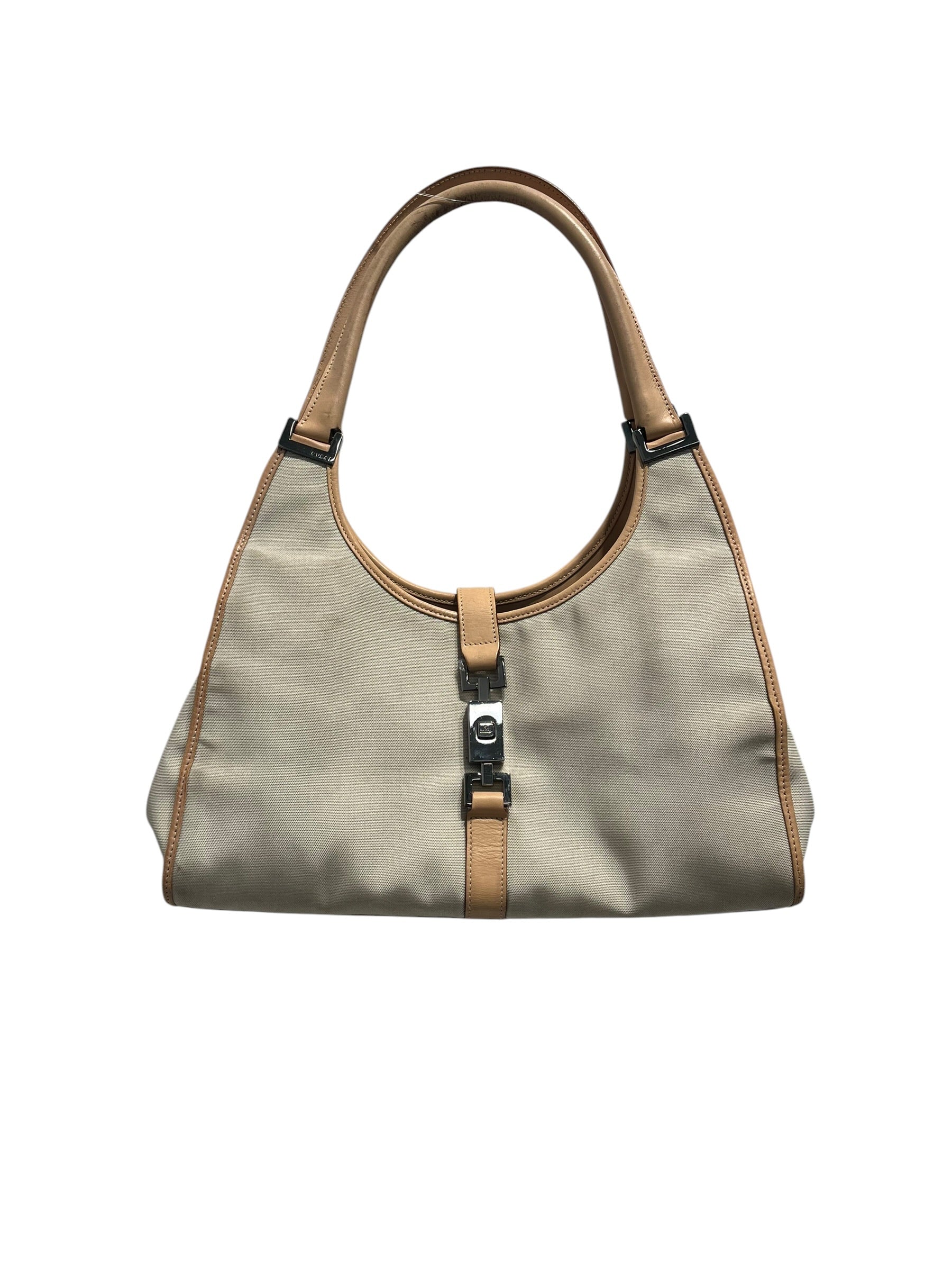 GUCCI/Hand Bag/Cotton/BRW/jackie view 1