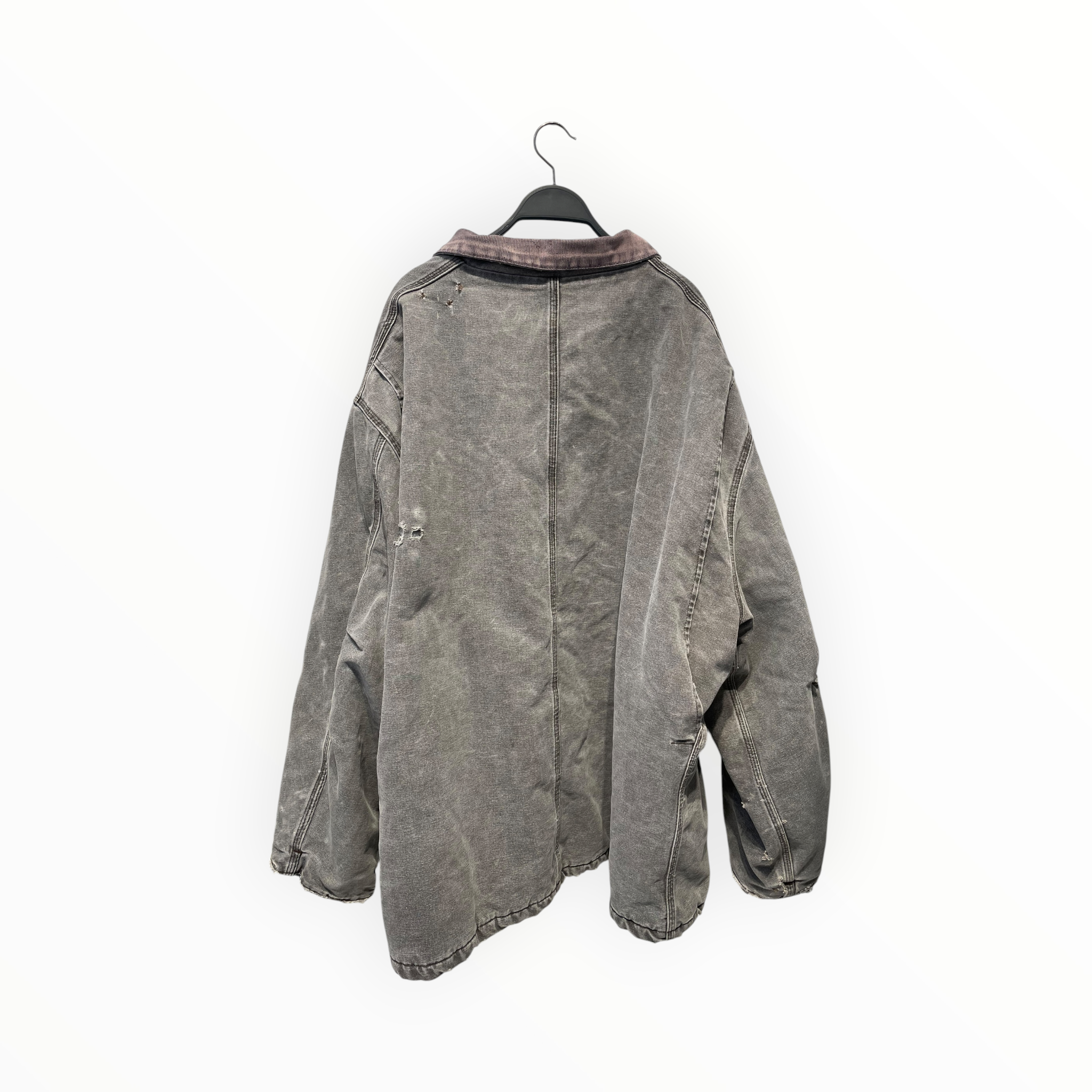 Carhartt/Jacket/Cotton/GRY/distressed lined jacket view 2