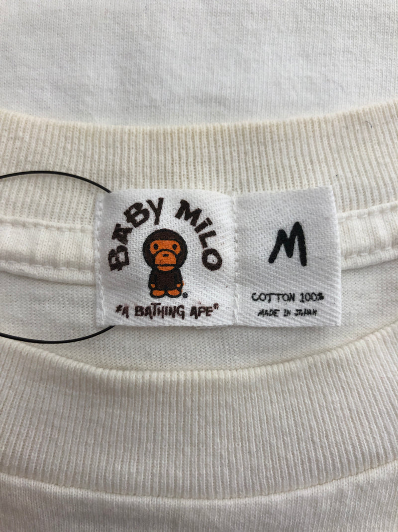 A BATHING APE/T-Shirt/M/Cotton/WHT/EROTIC MILO TEE!