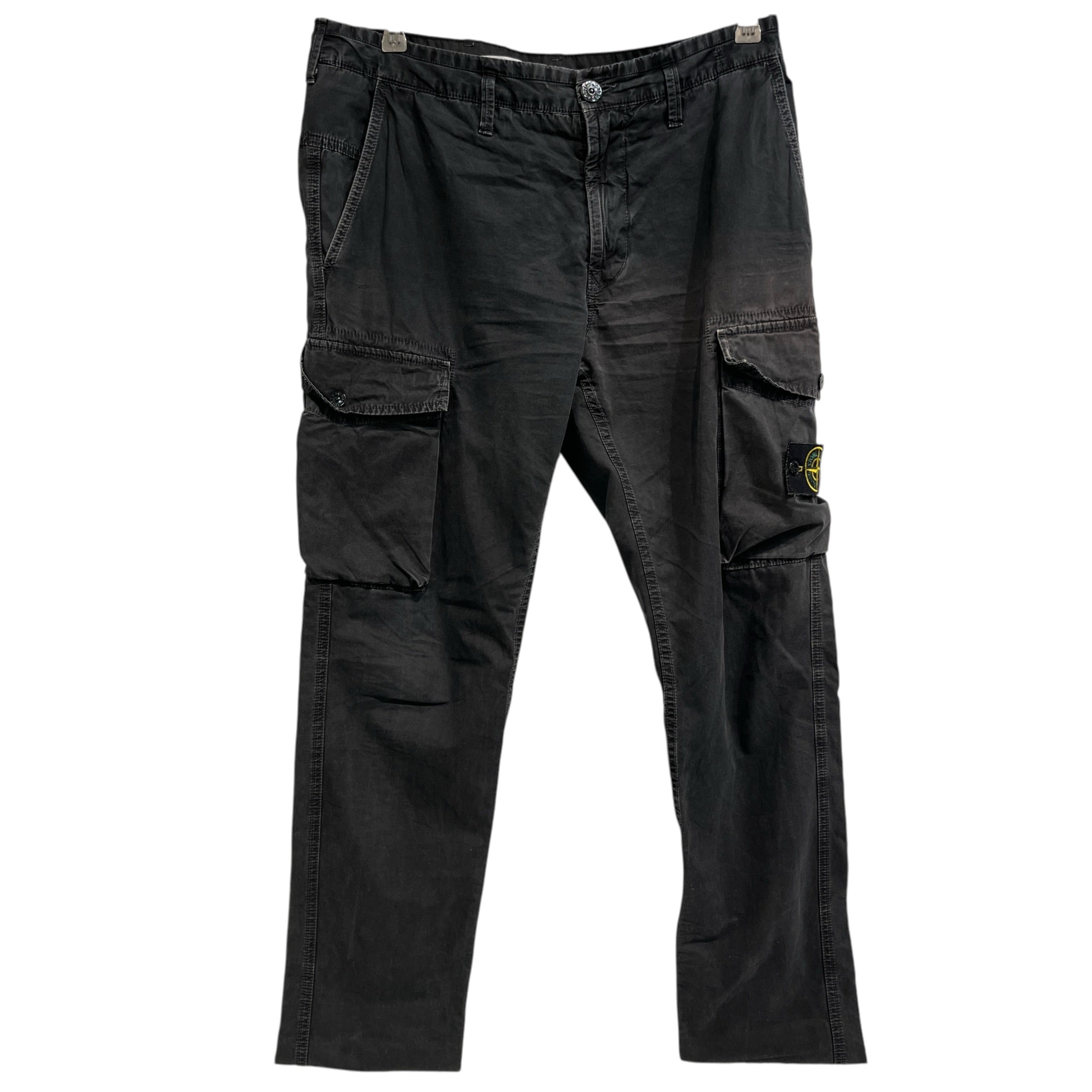 STONE ISLAND/Pants/32/Cotton/BLK/ view 1