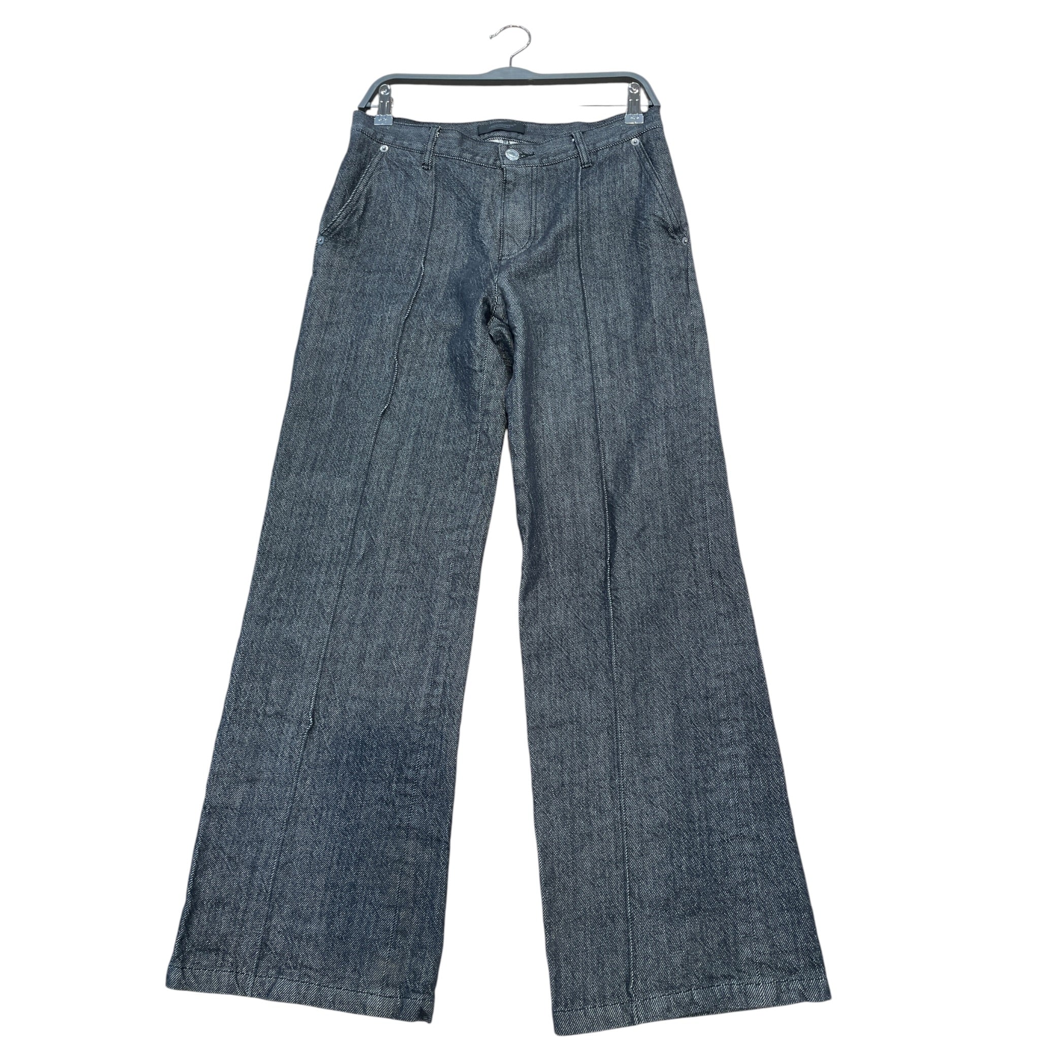 UNDERCOVER/Pants/3/Denim/GRY/middle seams,wide leg view 1