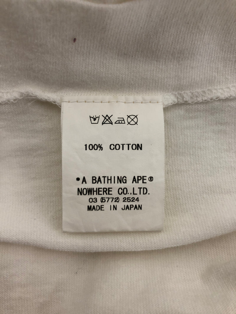 A BATHING APE/T-Shirt/M/Cotton/WHT/EROTIC MILO TEE!