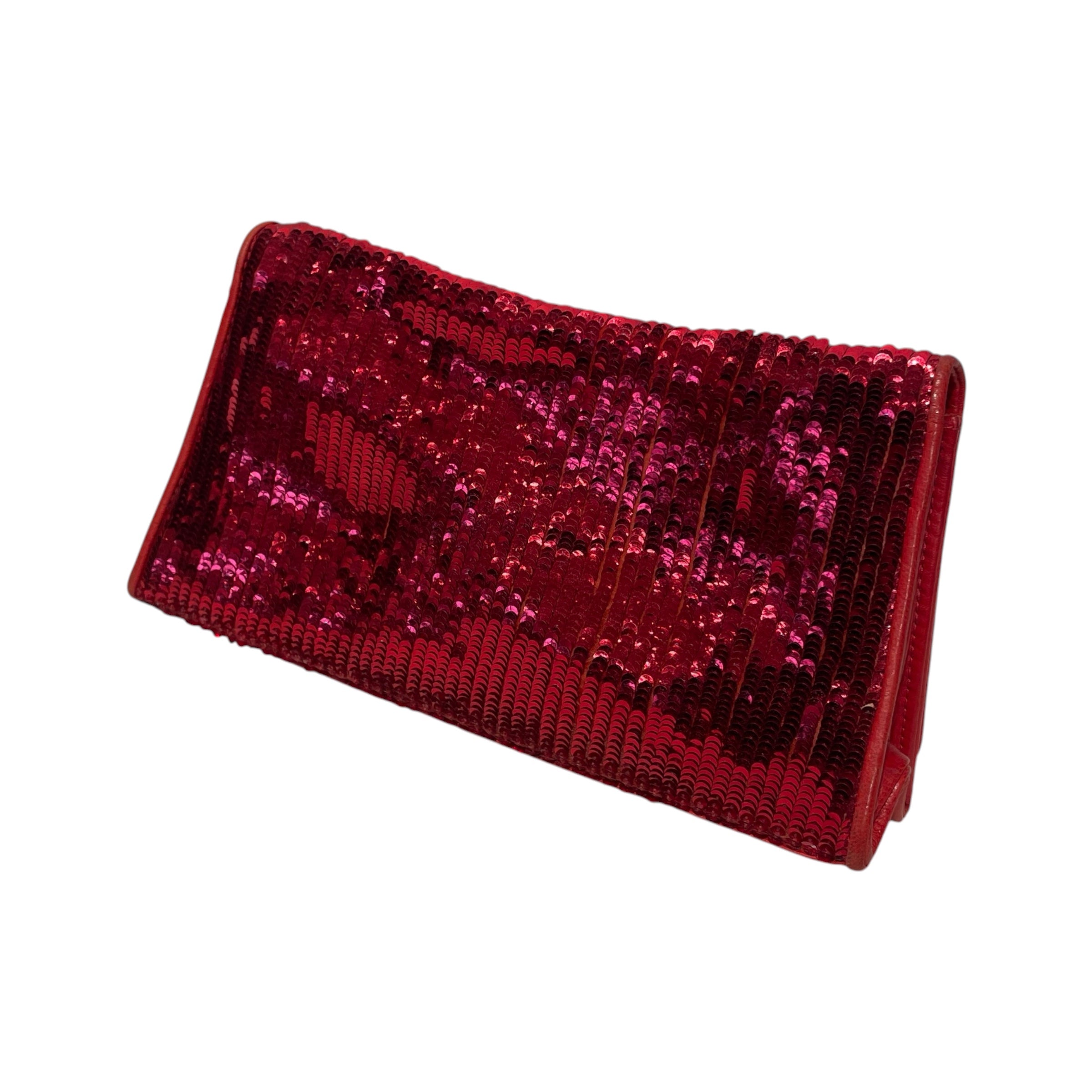 CHANEL/Clutch Bag/RED/1980 SEQUIN TASSEL view 2