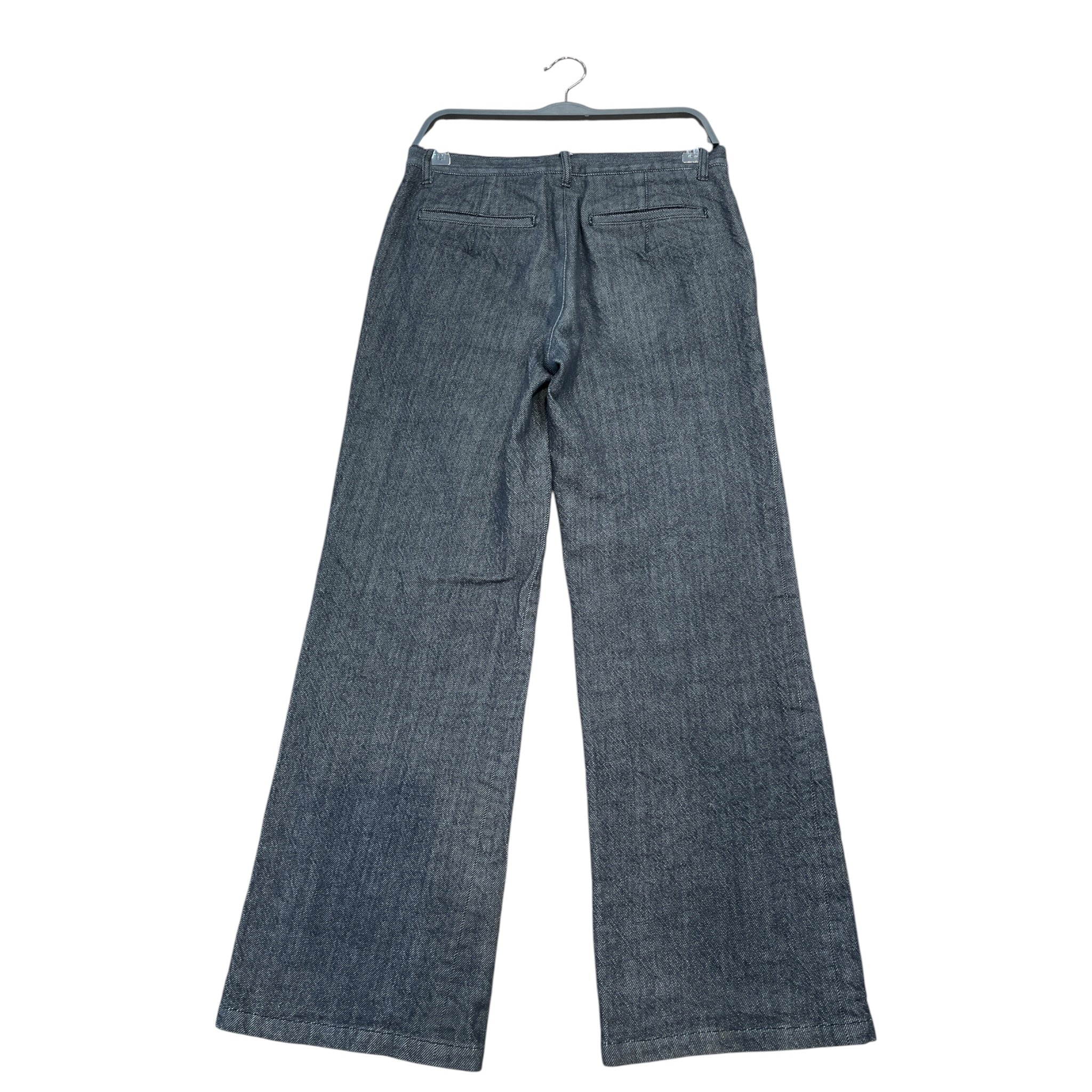 UNDERCOVER/Pants/3/Denim/GRY/middle seams,wide leg view 2